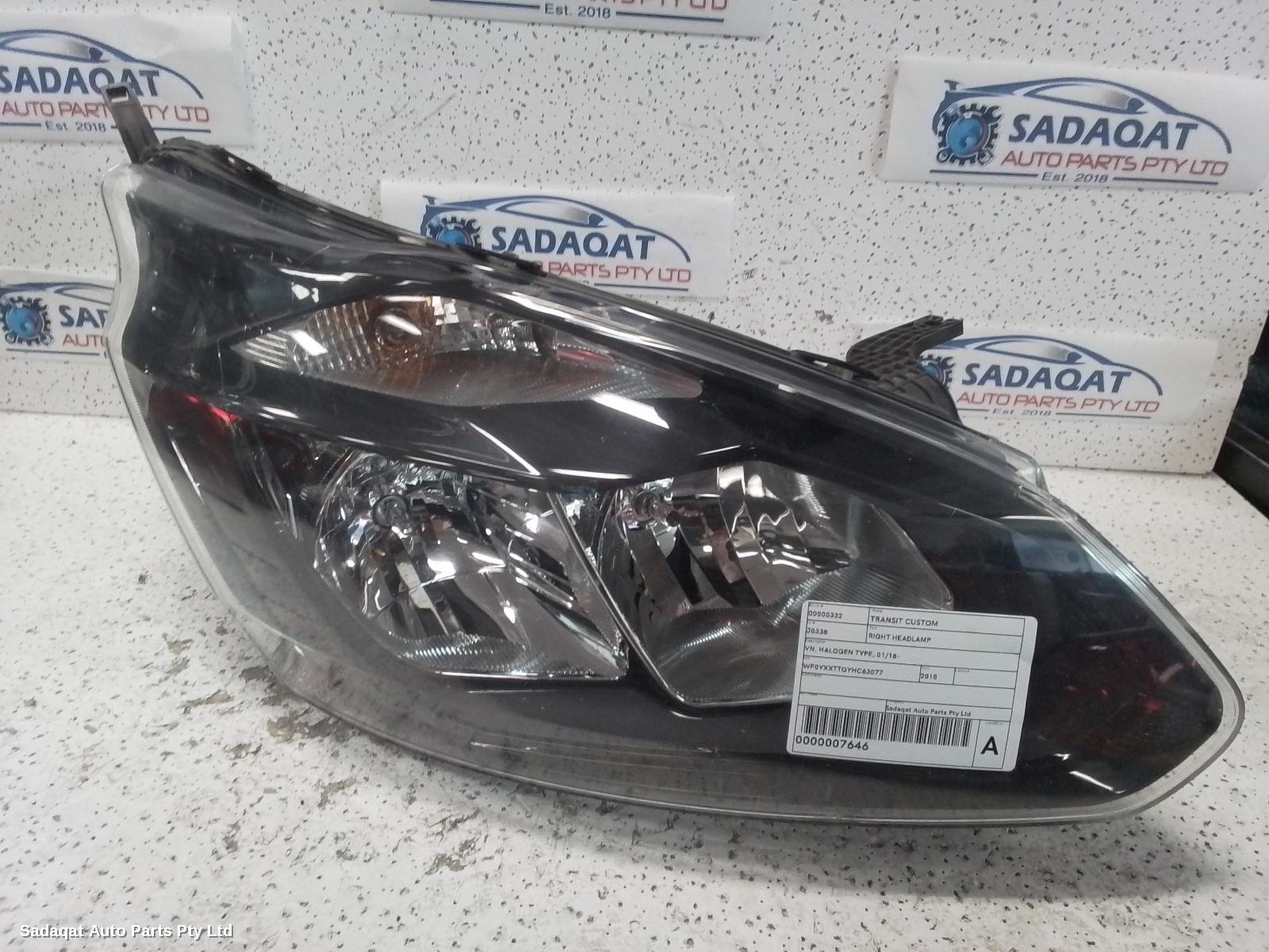 Ford Transit Custom Right Headlamp