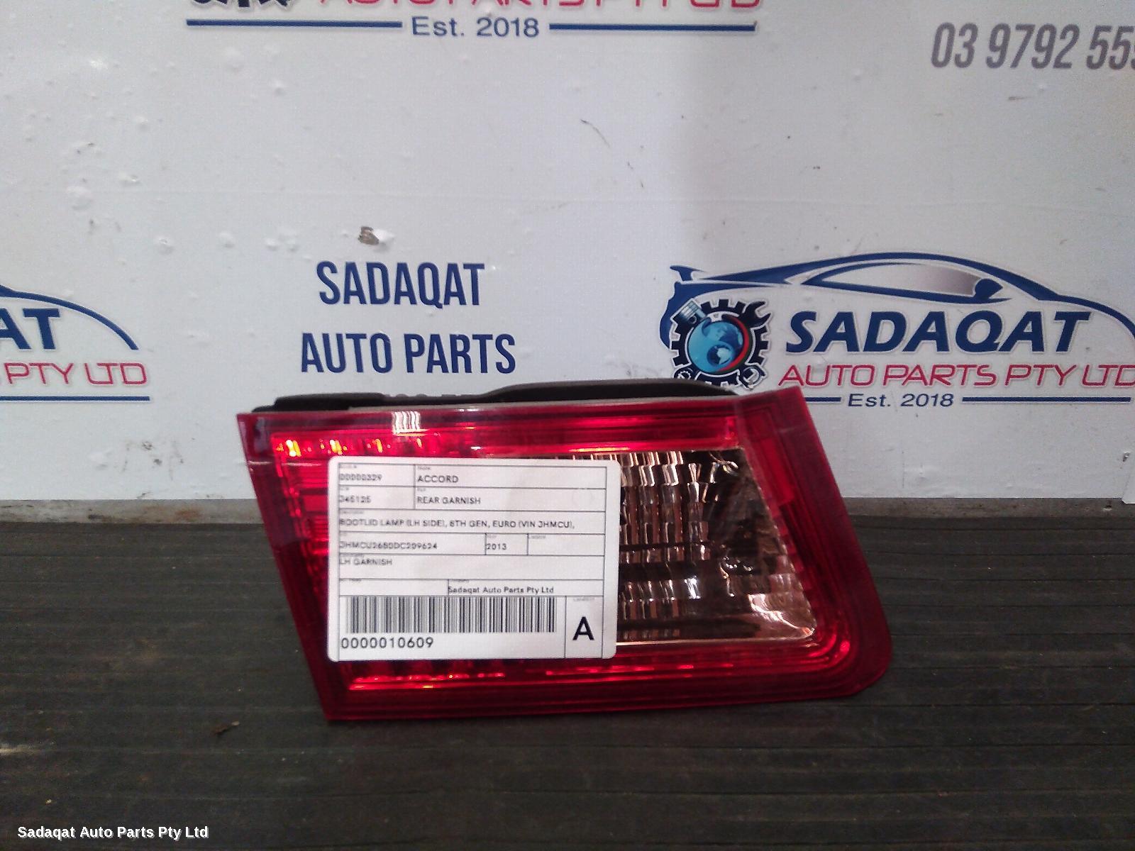 Honda Accord Rear Garnish