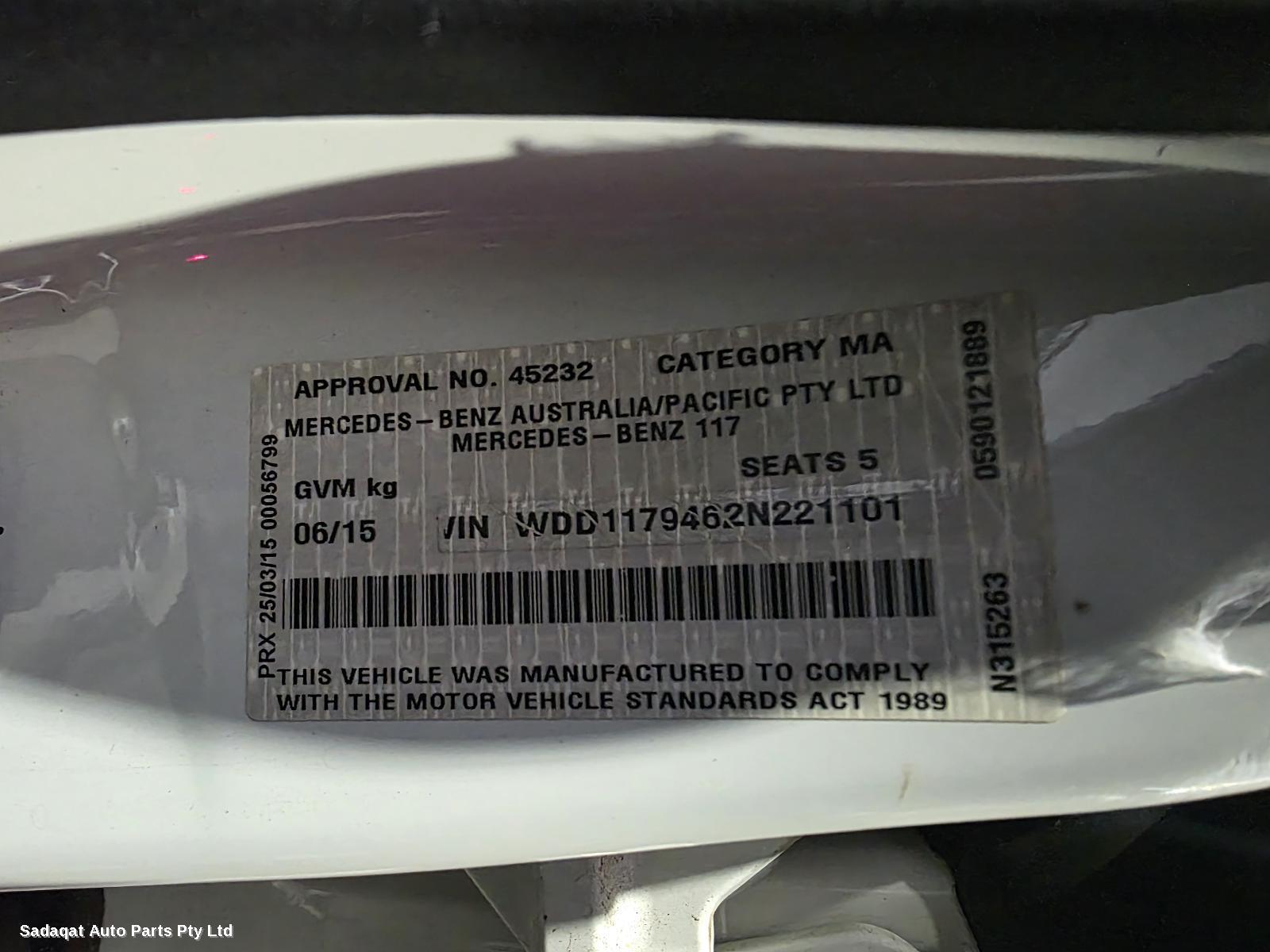 Mercedes Cla Class Console