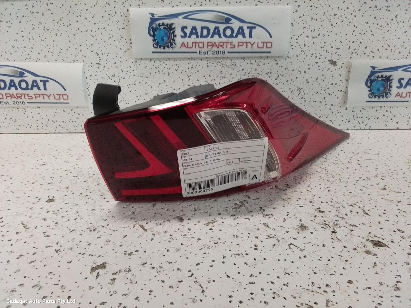Lexus Is Series Right Taillight