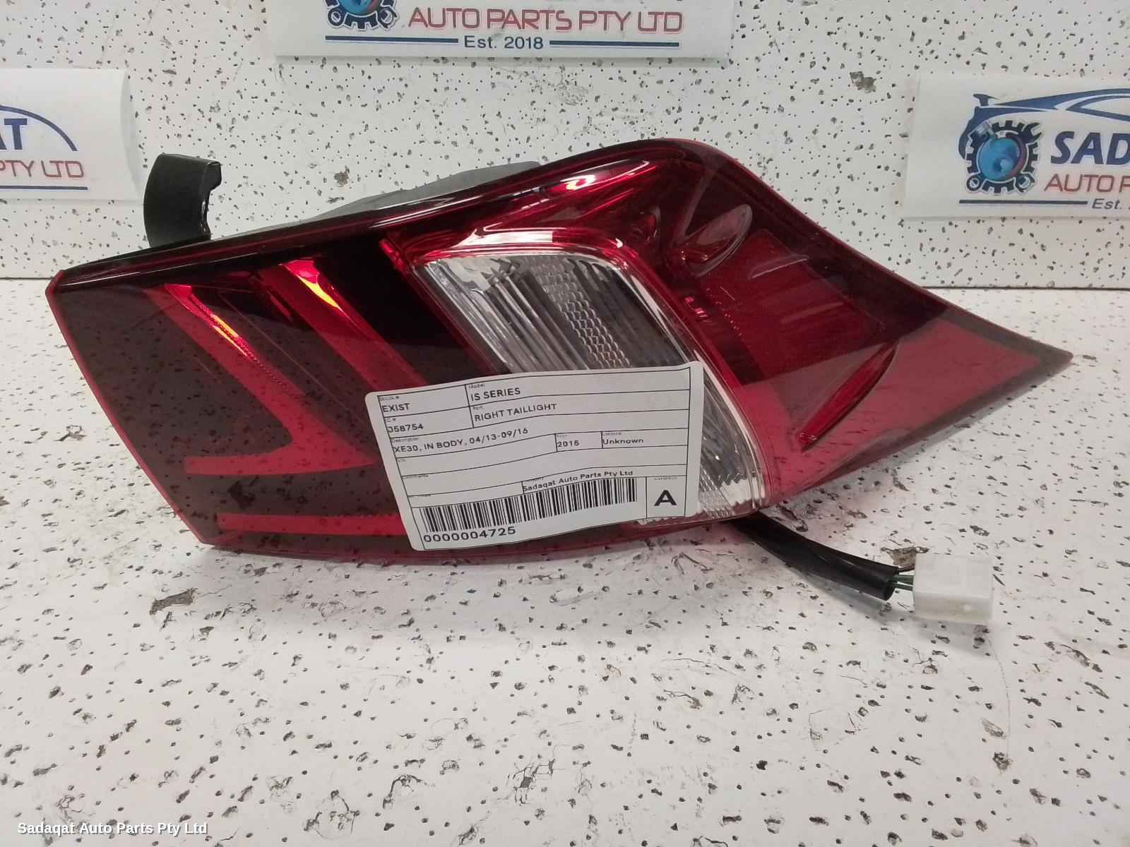 Lexus Is Series Right Taillight