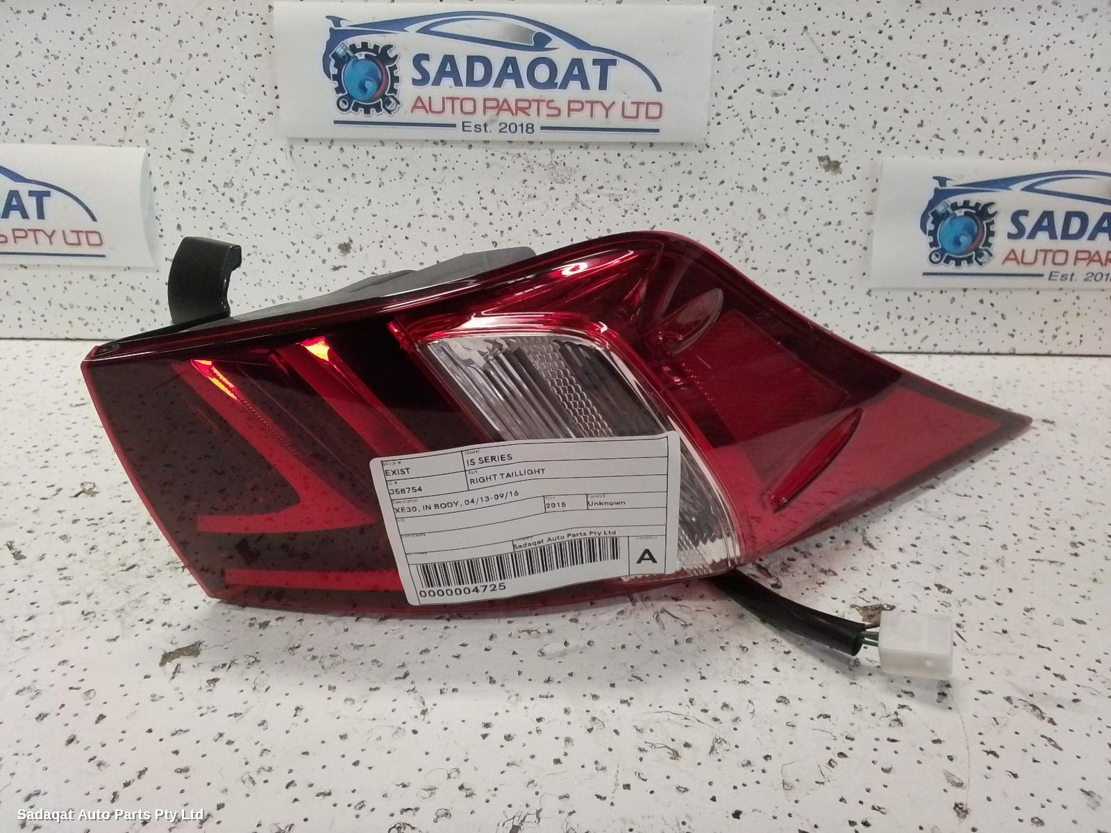 Lexus Is Series Right Taillight