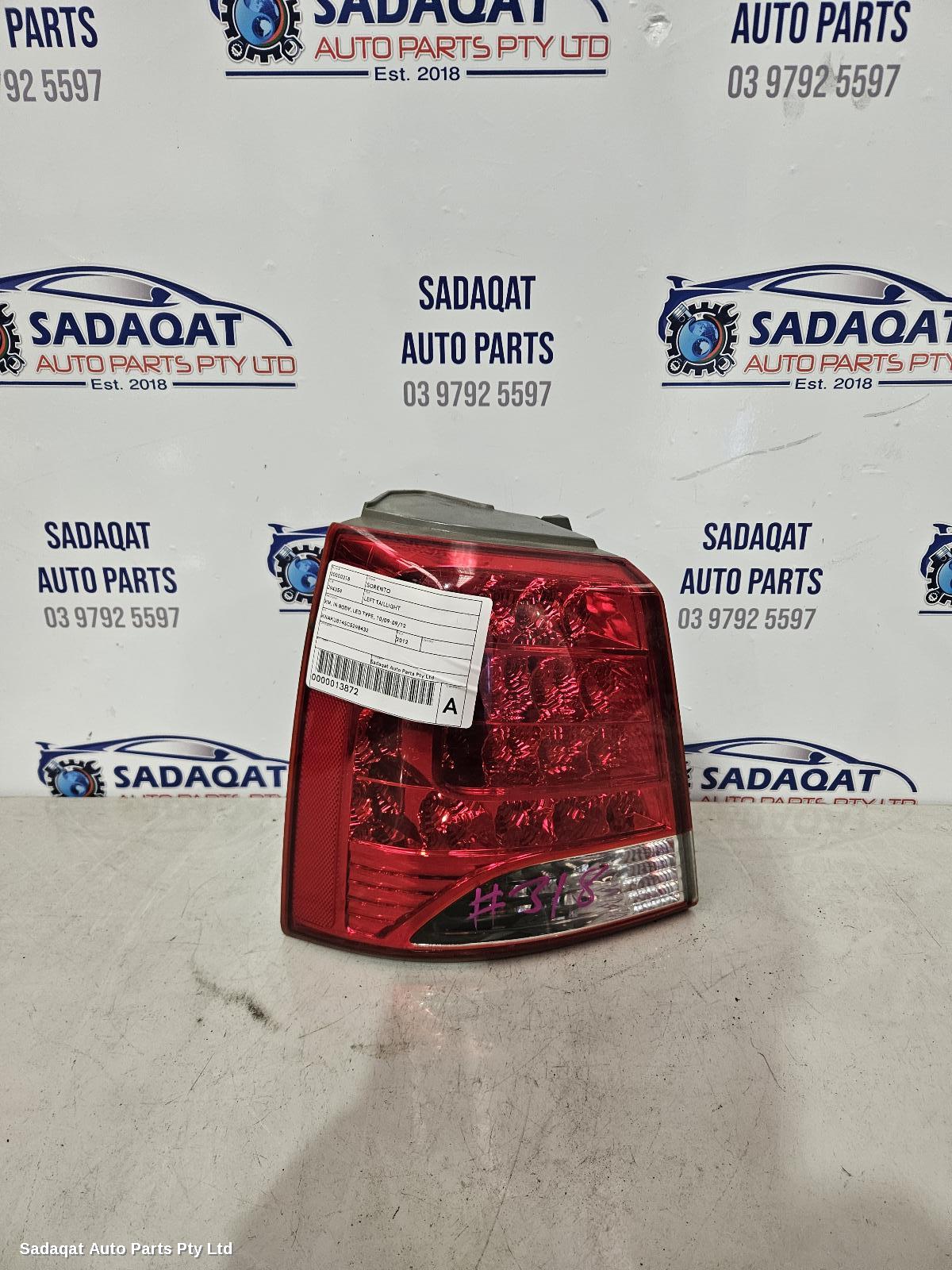 Kia Sorento Left Taillight