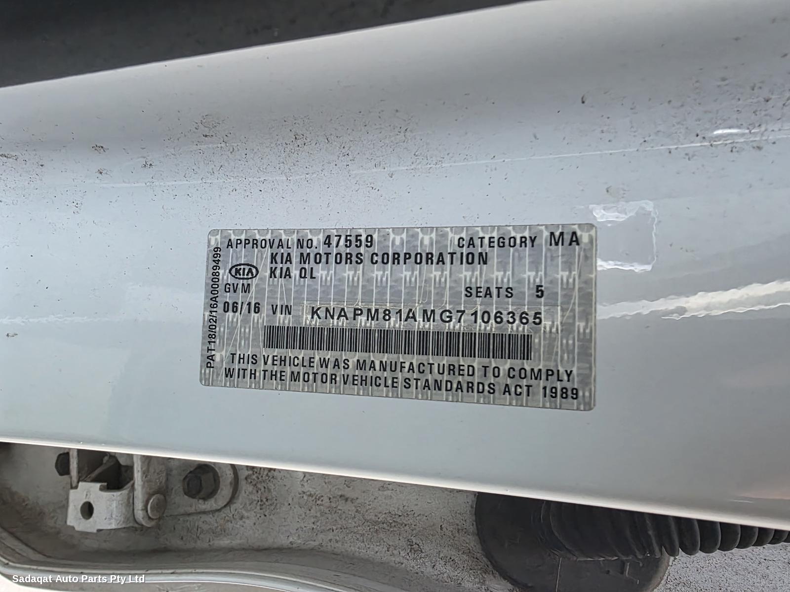 Kia Sportage Bootlid/tailgate