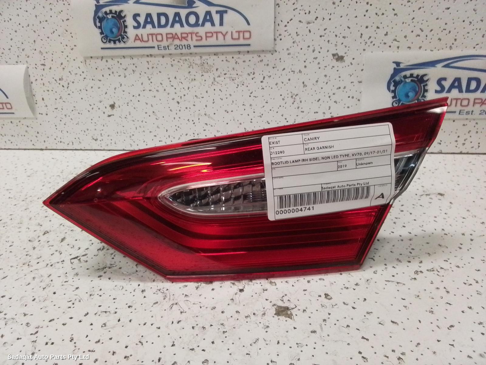 Toyota Camry Rear Garnish