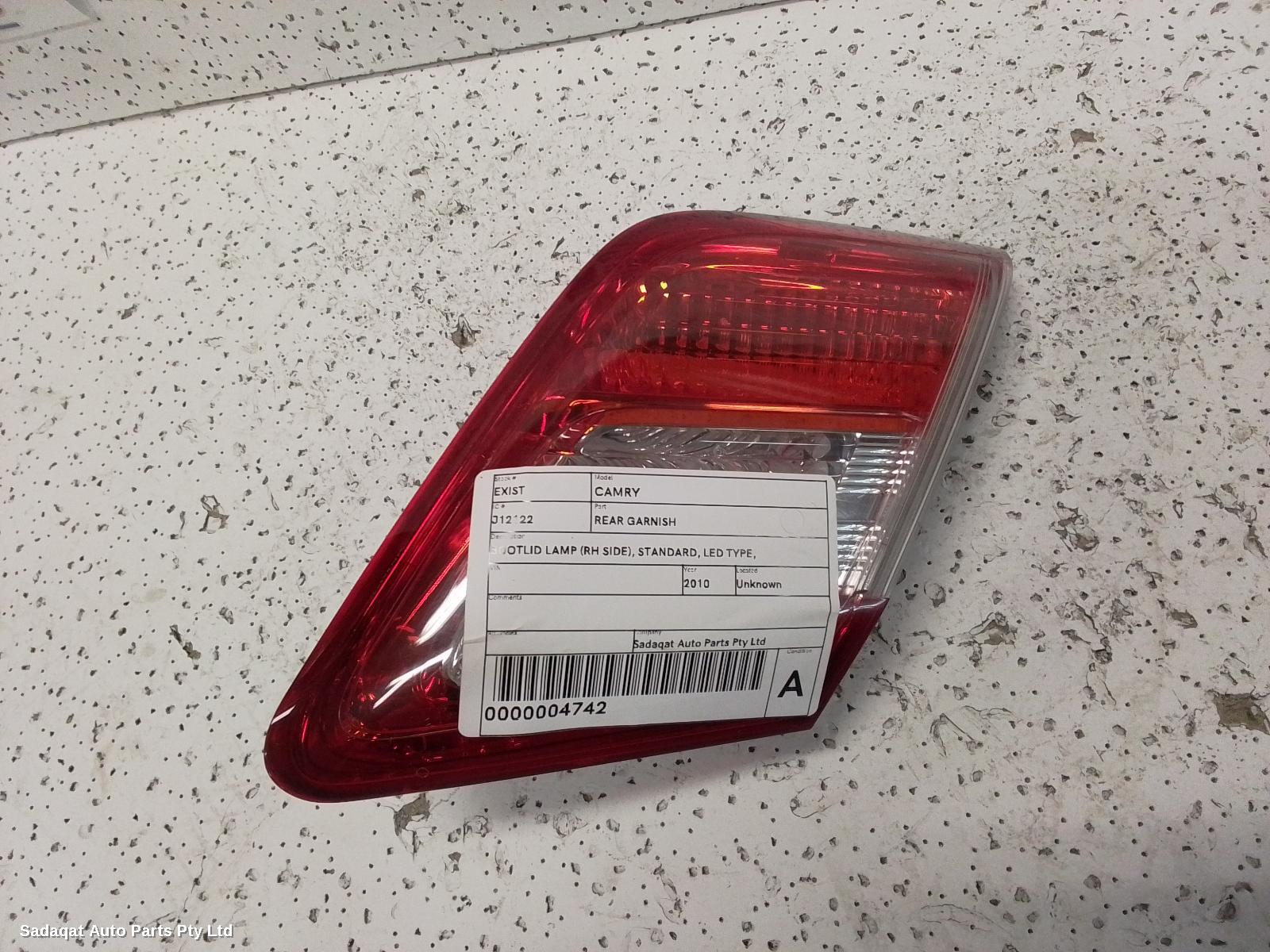 Toyota Camry Rear Garnish