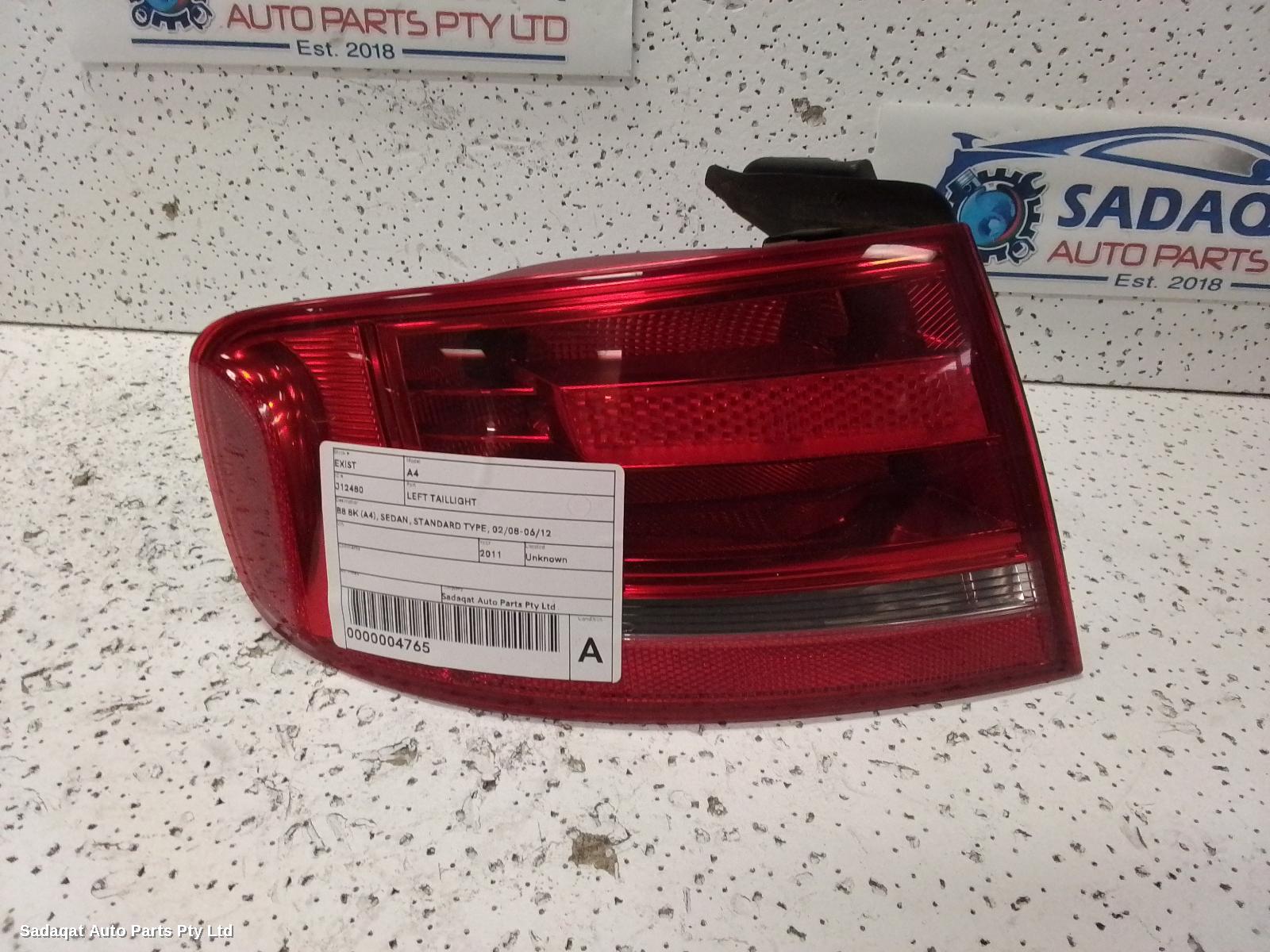 Audi A4 Left Taillight