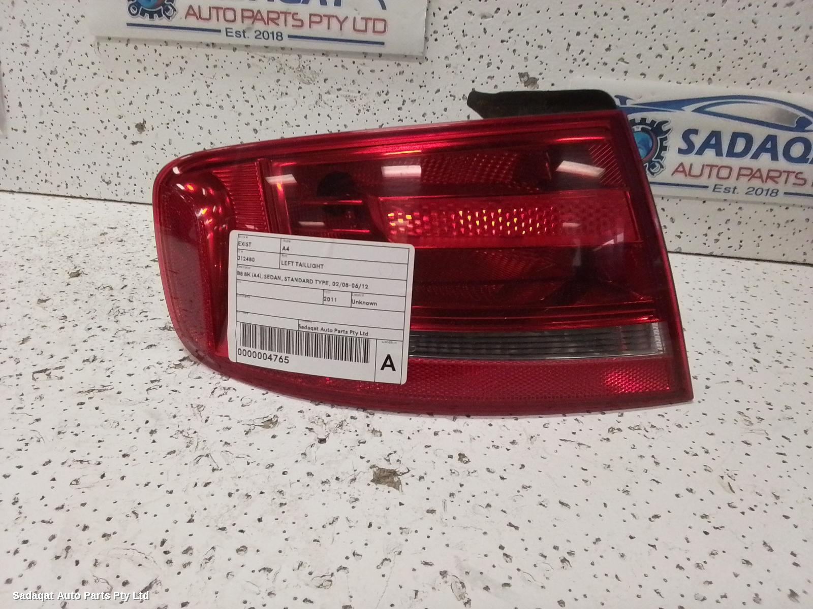 Audi A4 Left Taillight