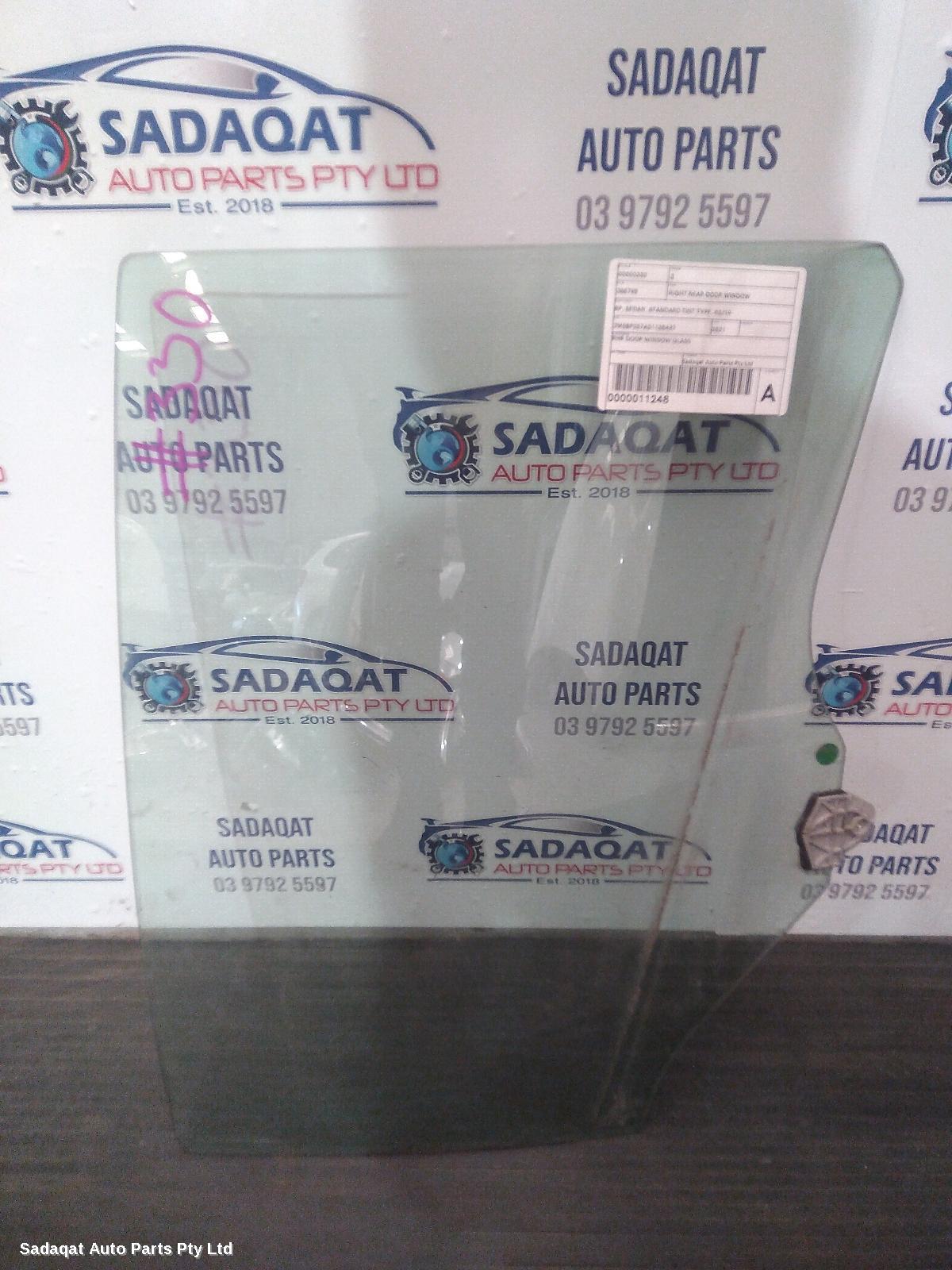 Mazda 3 Right Rear Door Window