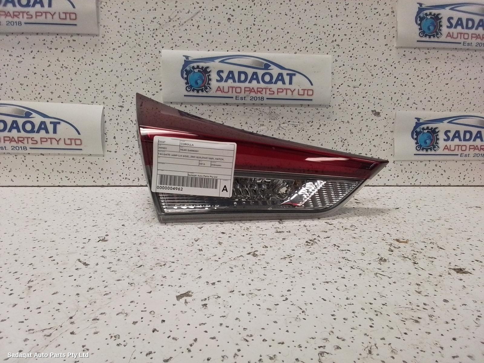 Toyota Corolla Rear Garnish