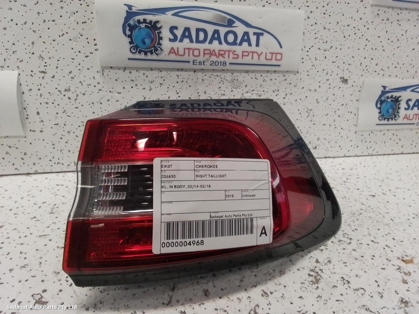 Jeep Cherokee Right Taillight