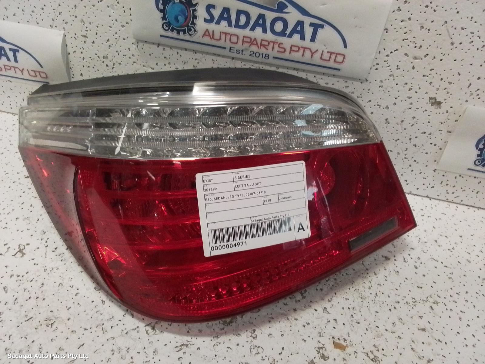 Bmw 5 Series Left Taillight