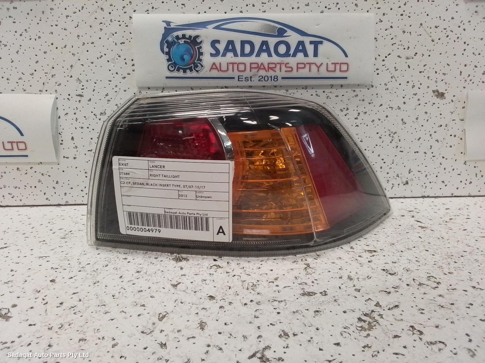Mitsubishi Lancer Right Taillight