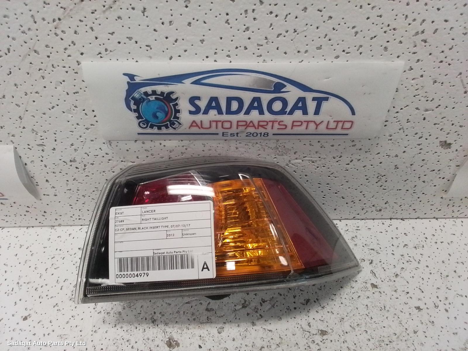 Mitsubishi Lancer Right Taillight