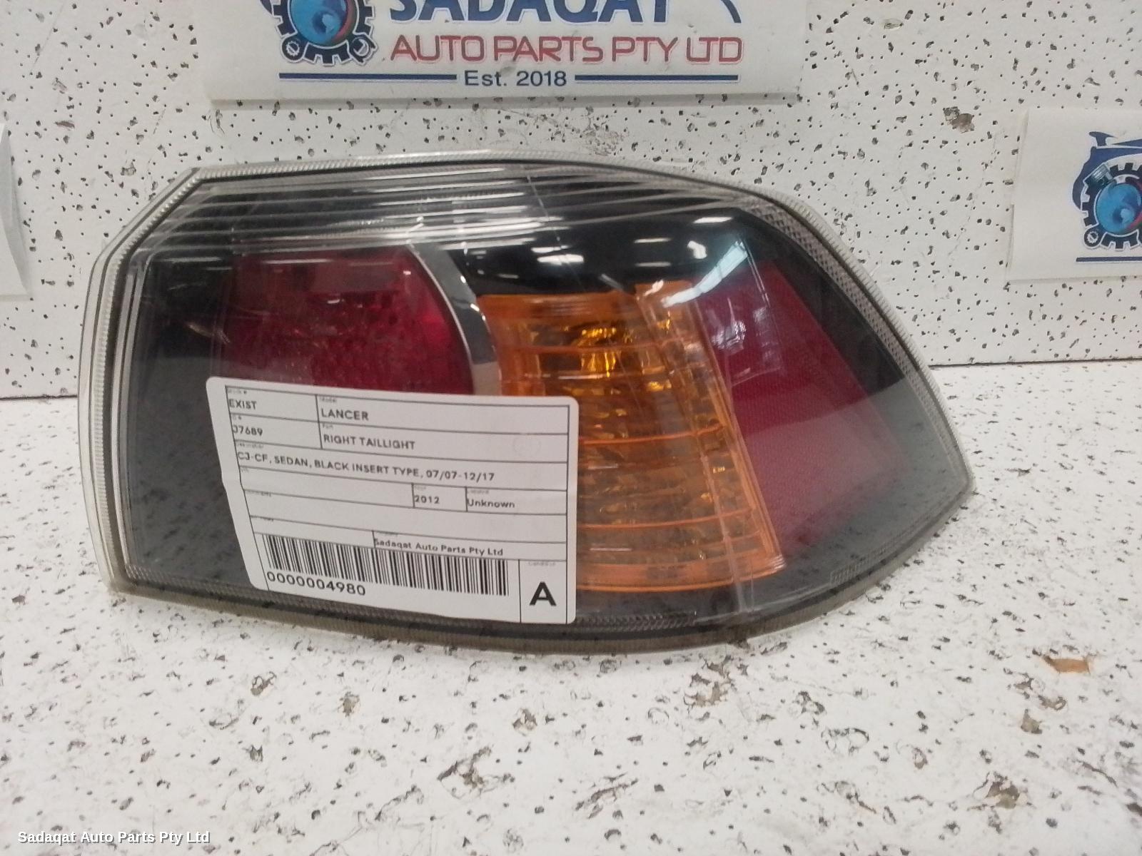 Mitsubishi Lancer Right Taillight