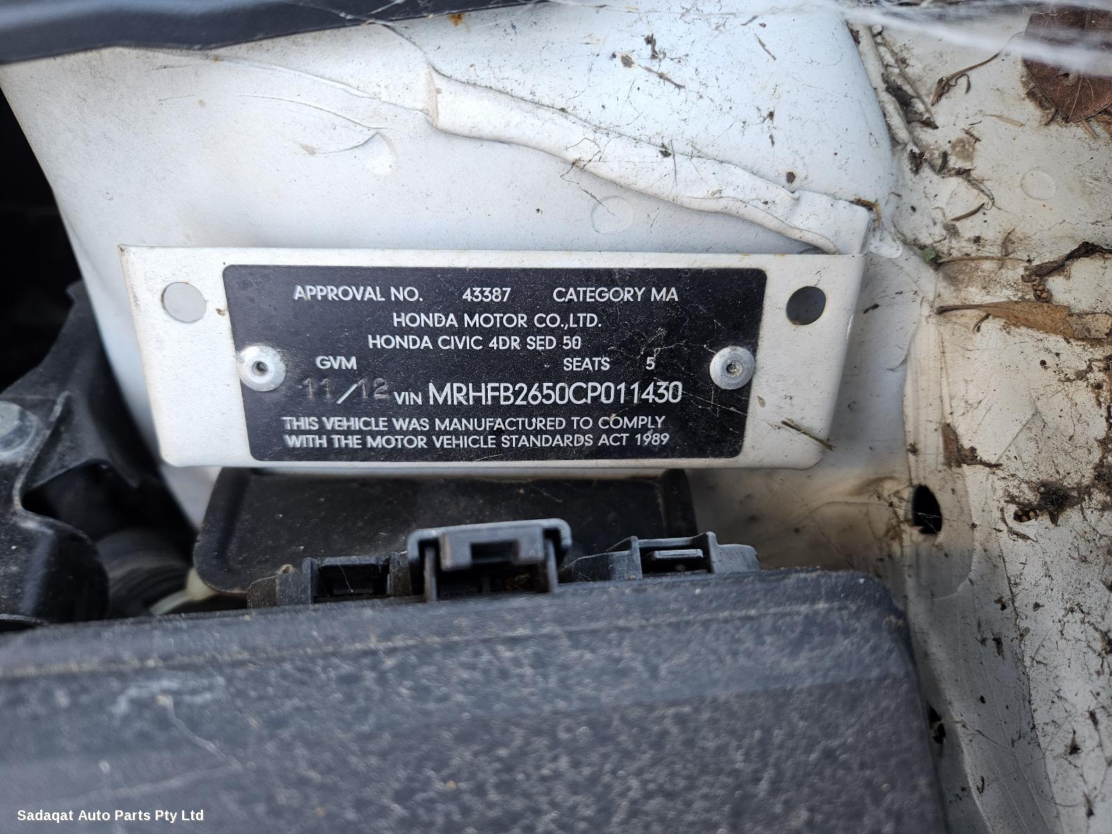 Honda Civic Right Headlamp