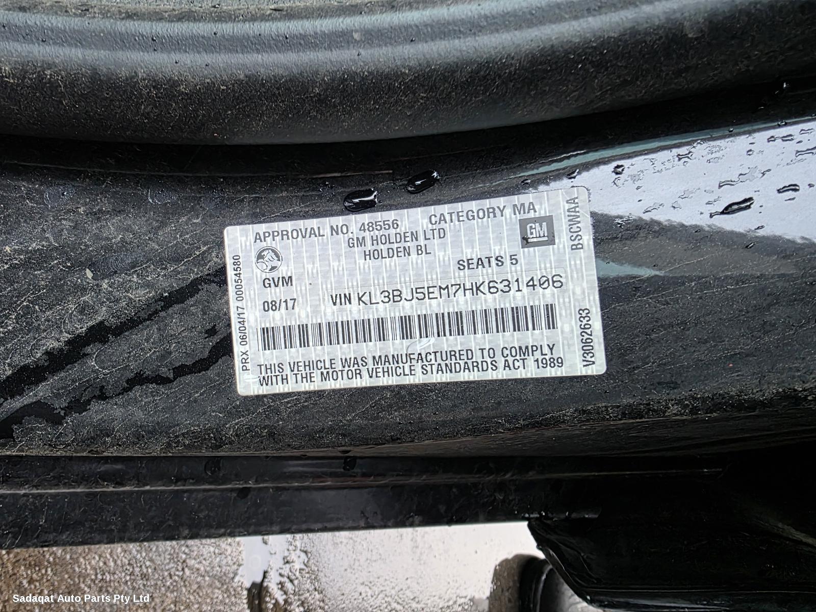 Holden Astra Radiator Support