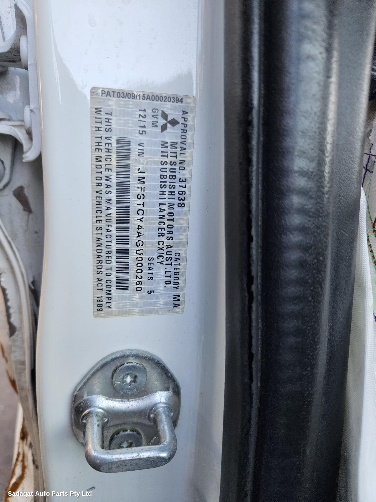 Mitsubishi Lancer Left Front Door