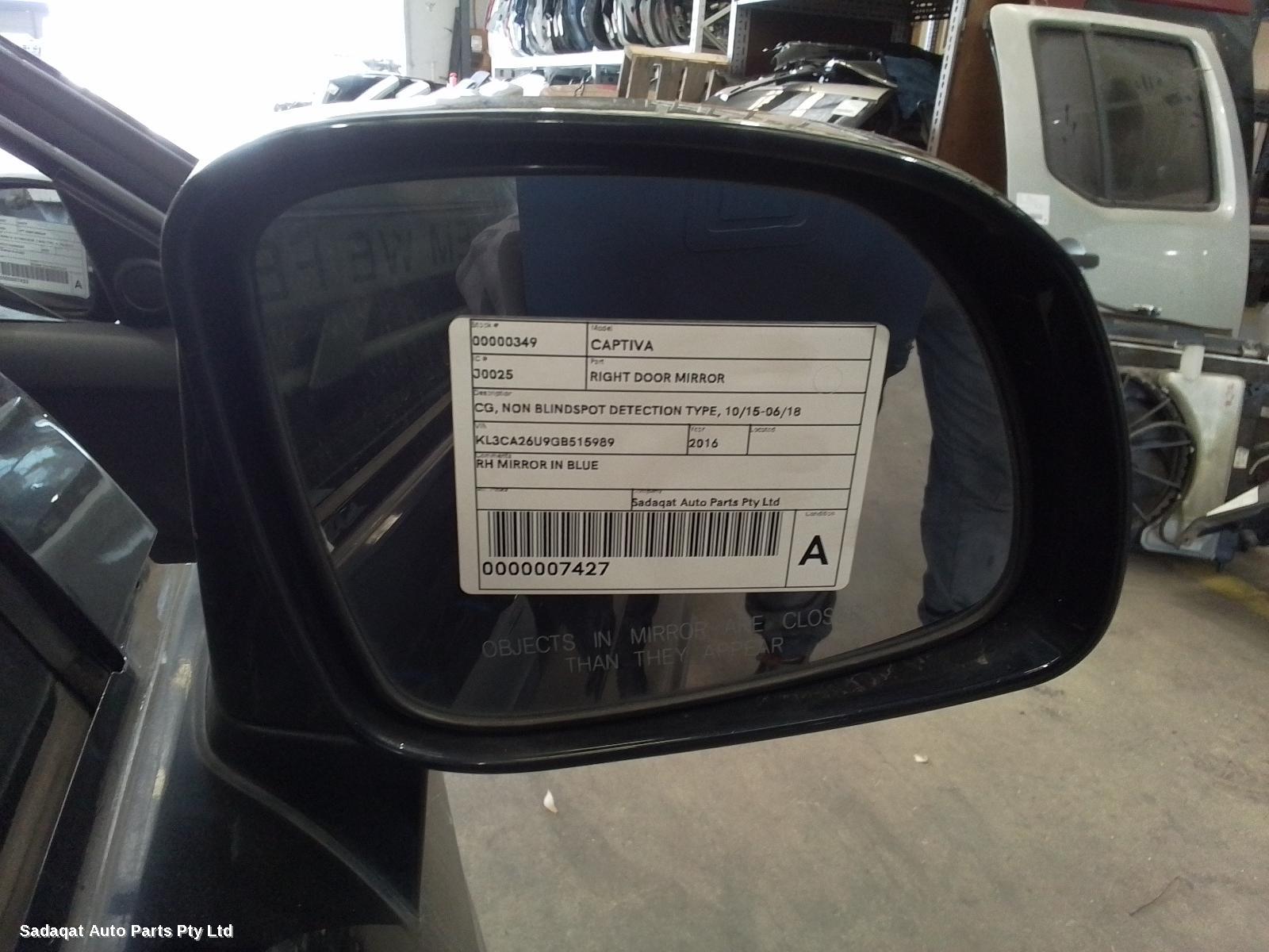 Holden Captiva Right Door Mirror