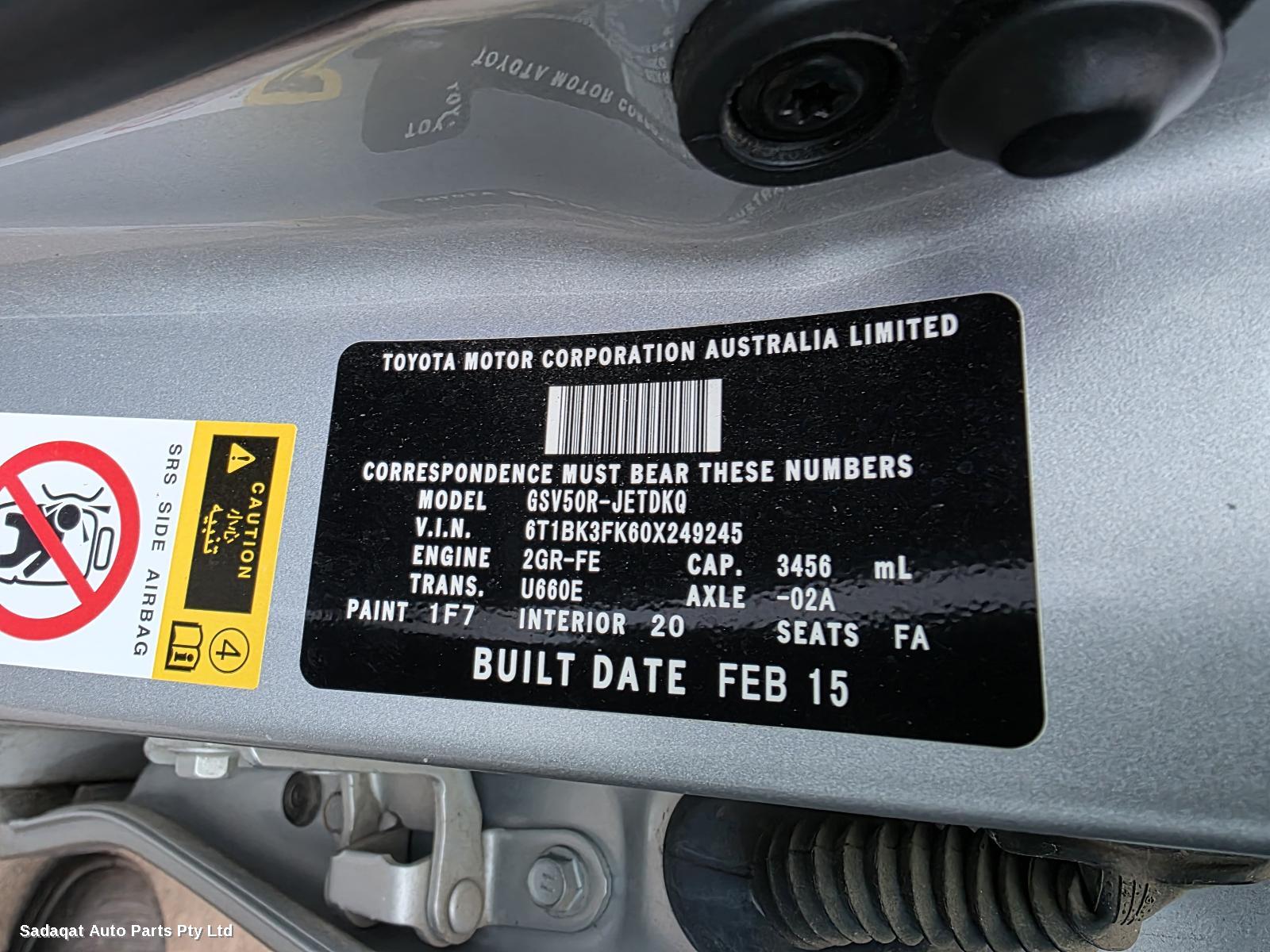 Toyota Aurion Left Door Mirror