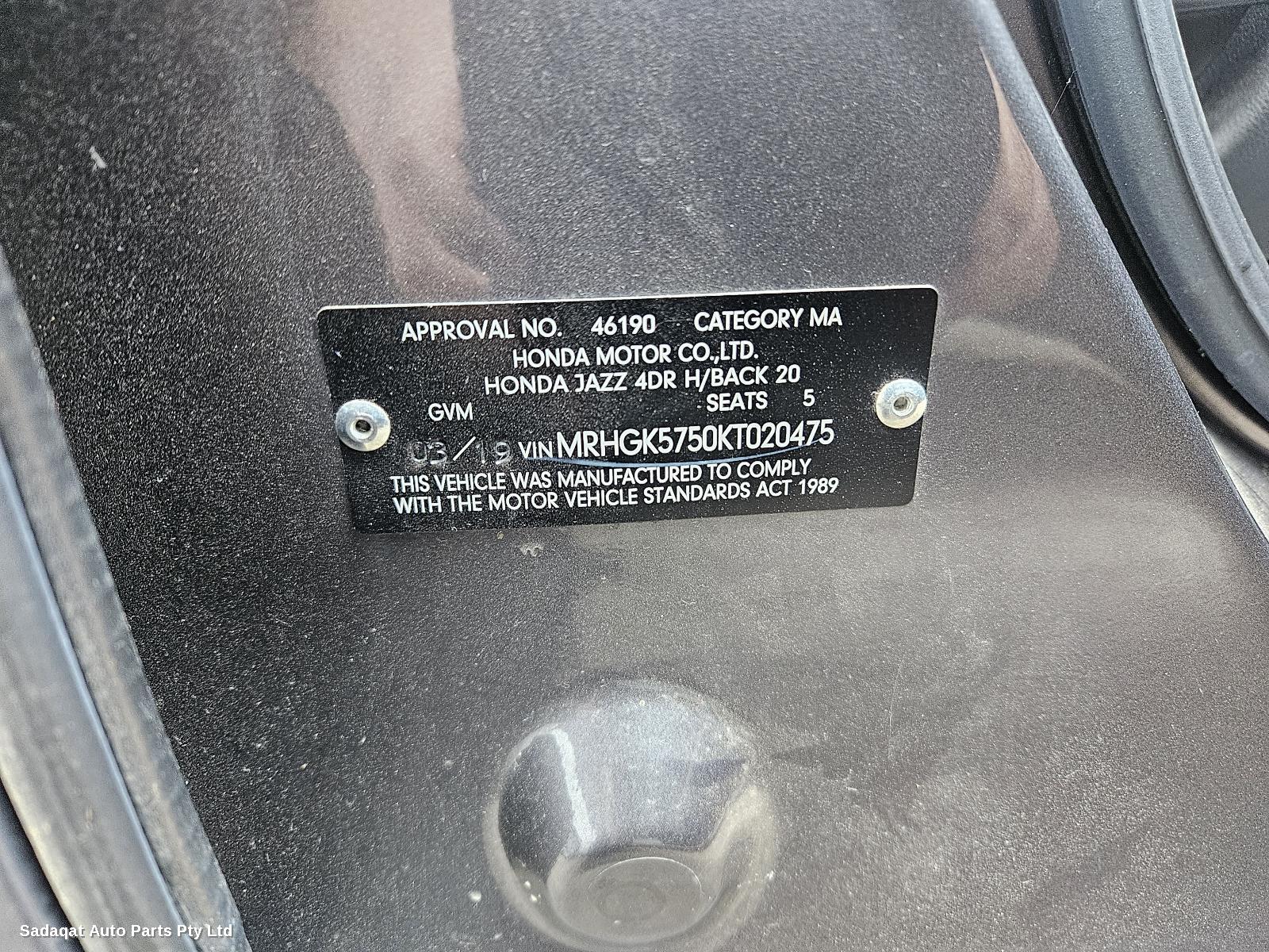 Honda Jazz Hatch Strut