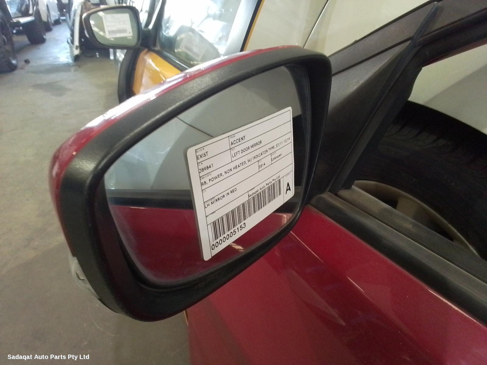Hyundai Accent Left Door Mirror