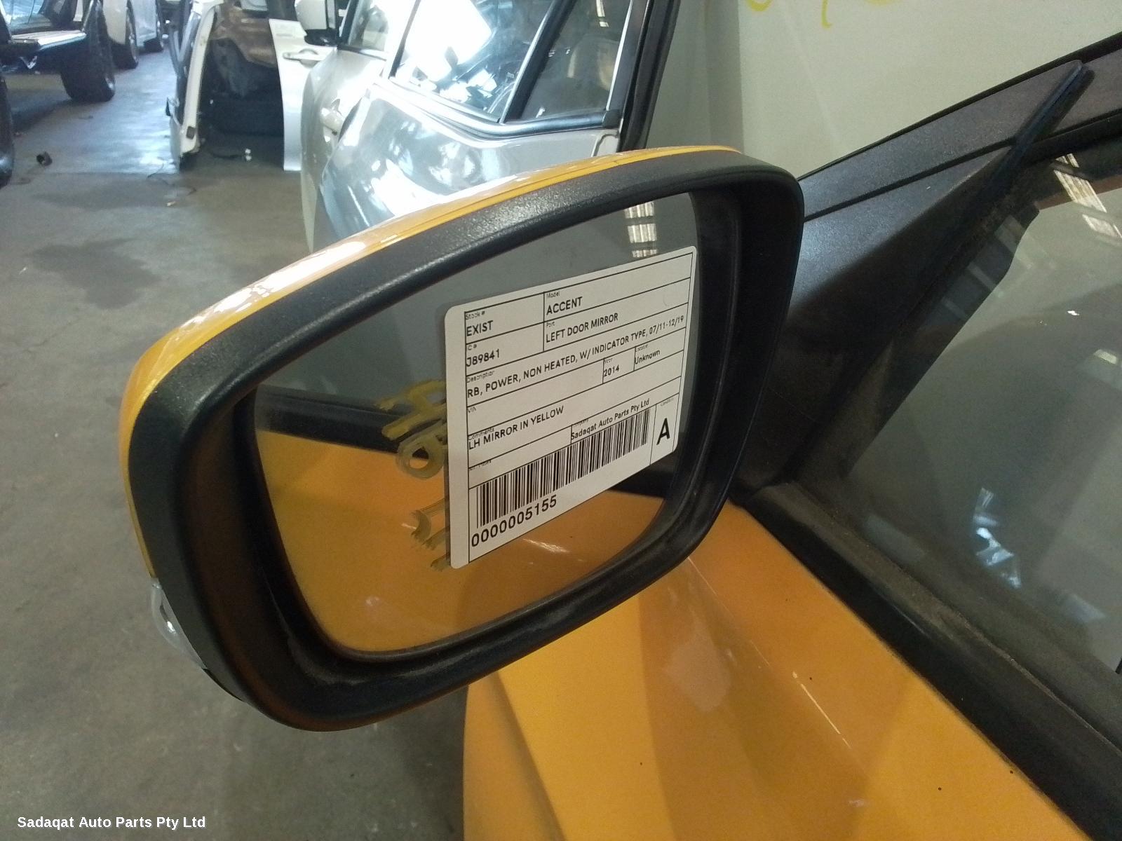 Hyundai Accent Left Door Mirror