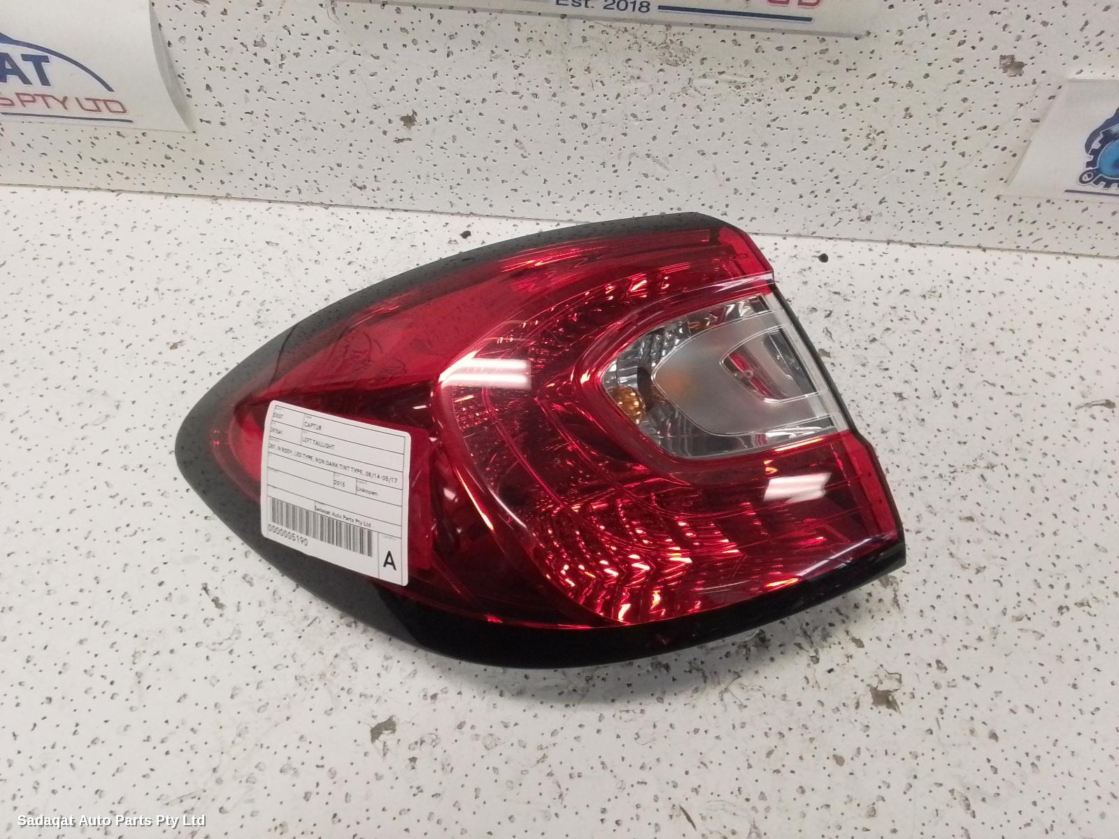 Renault Captur Left Taillight