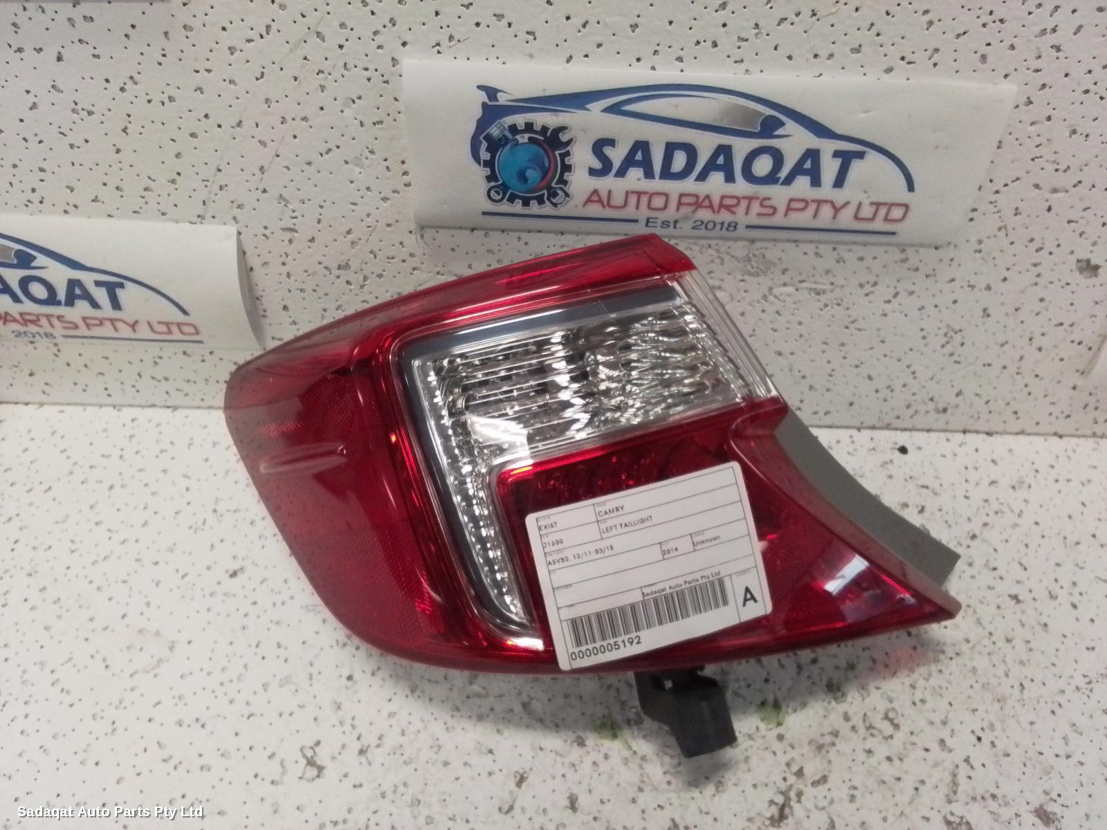 Toyota Camry Left Taillight