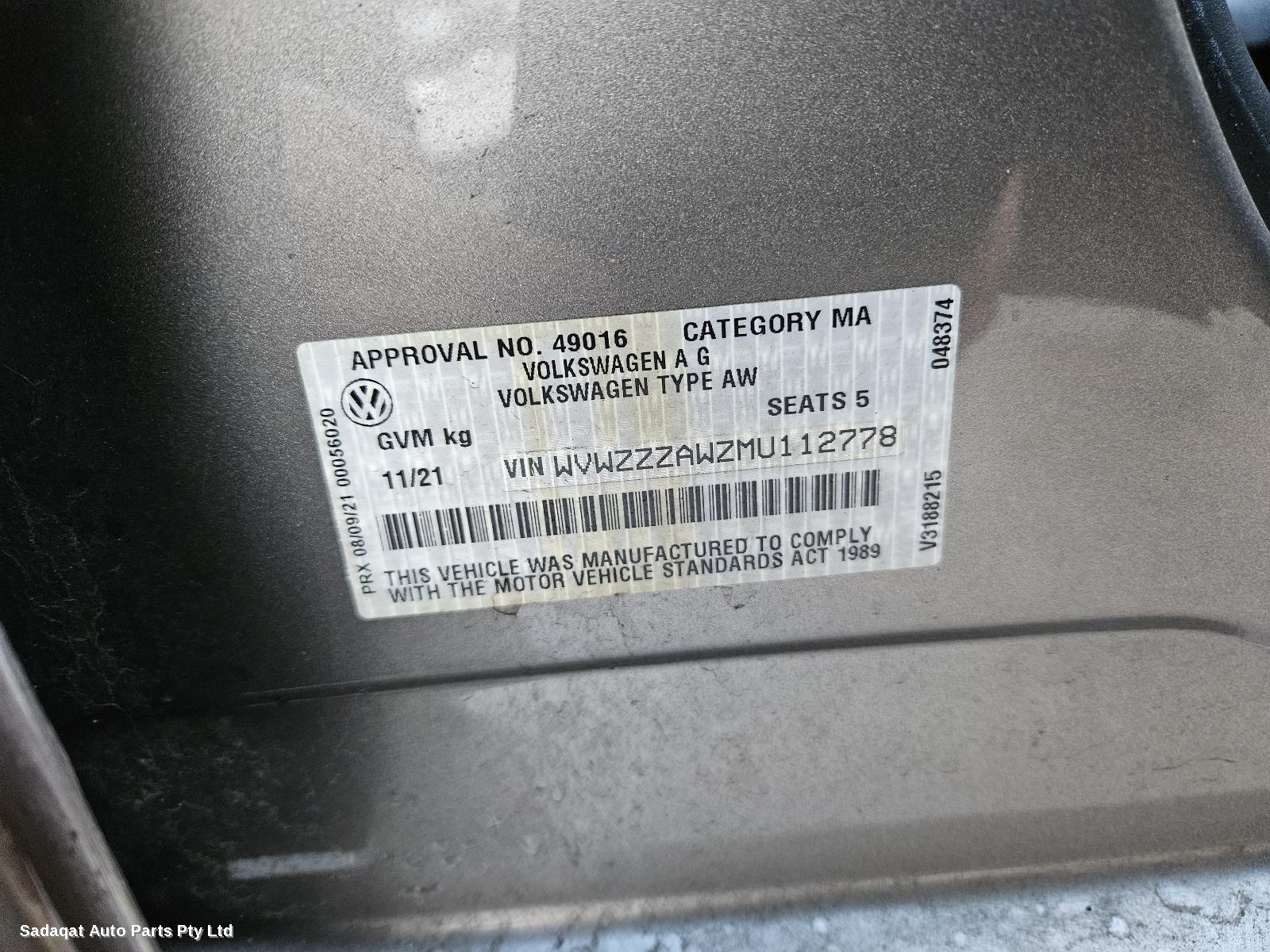 Volkswagen Polo Right Front Door