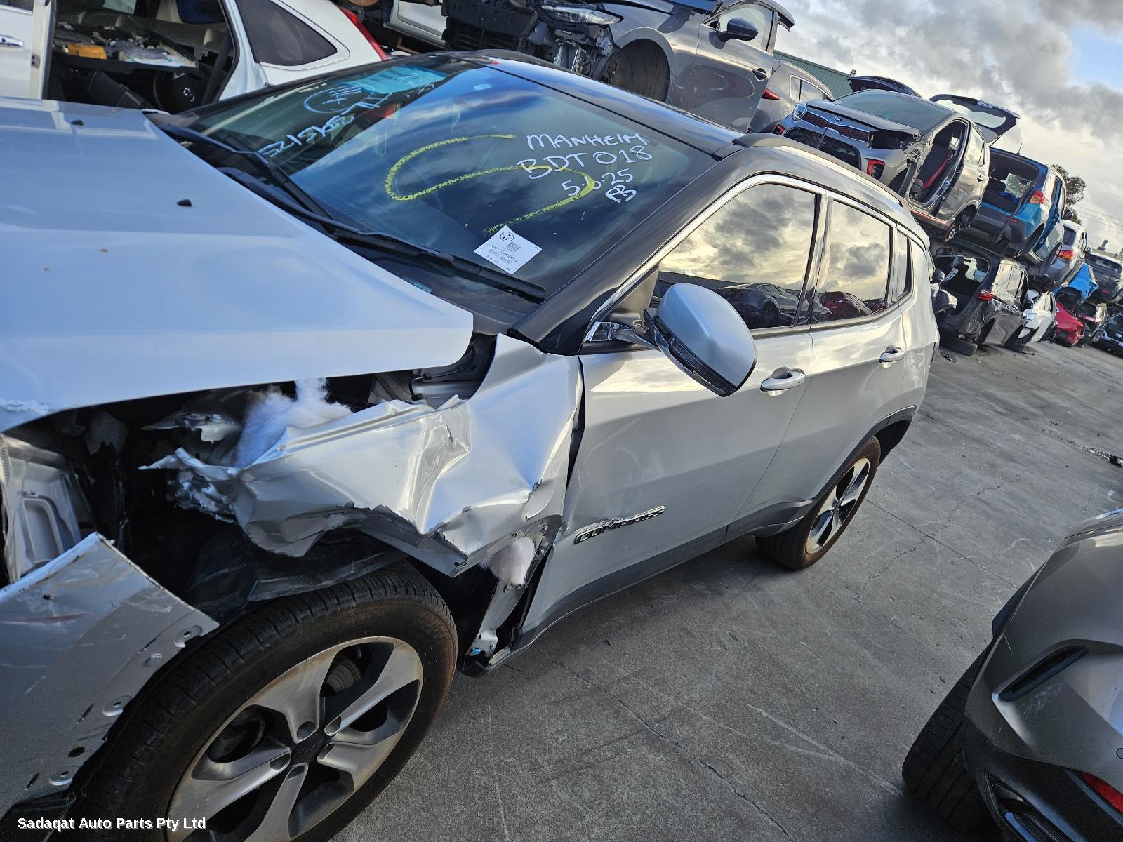 Jeep Compass Left Front Door Window
