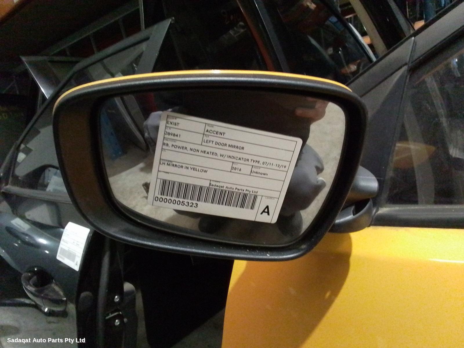 Hyundai Accent Left Door Mirror