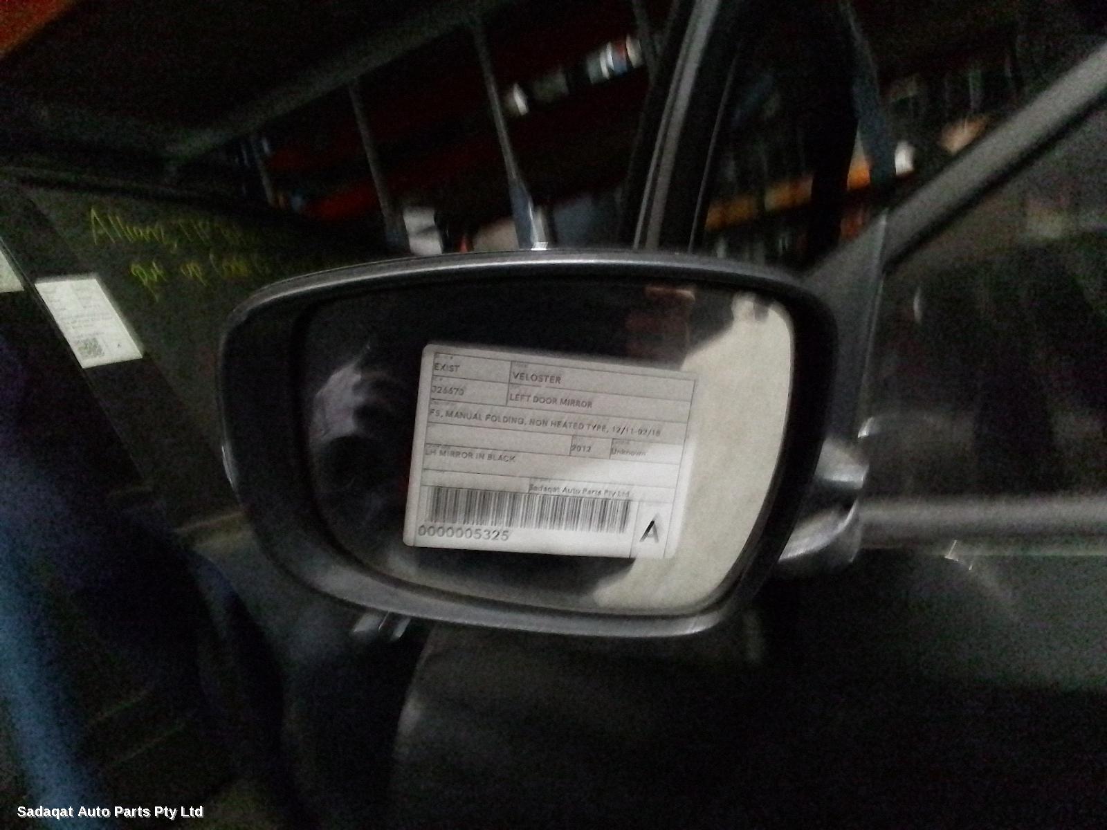 Hyundai Veloster Left Door Mirror