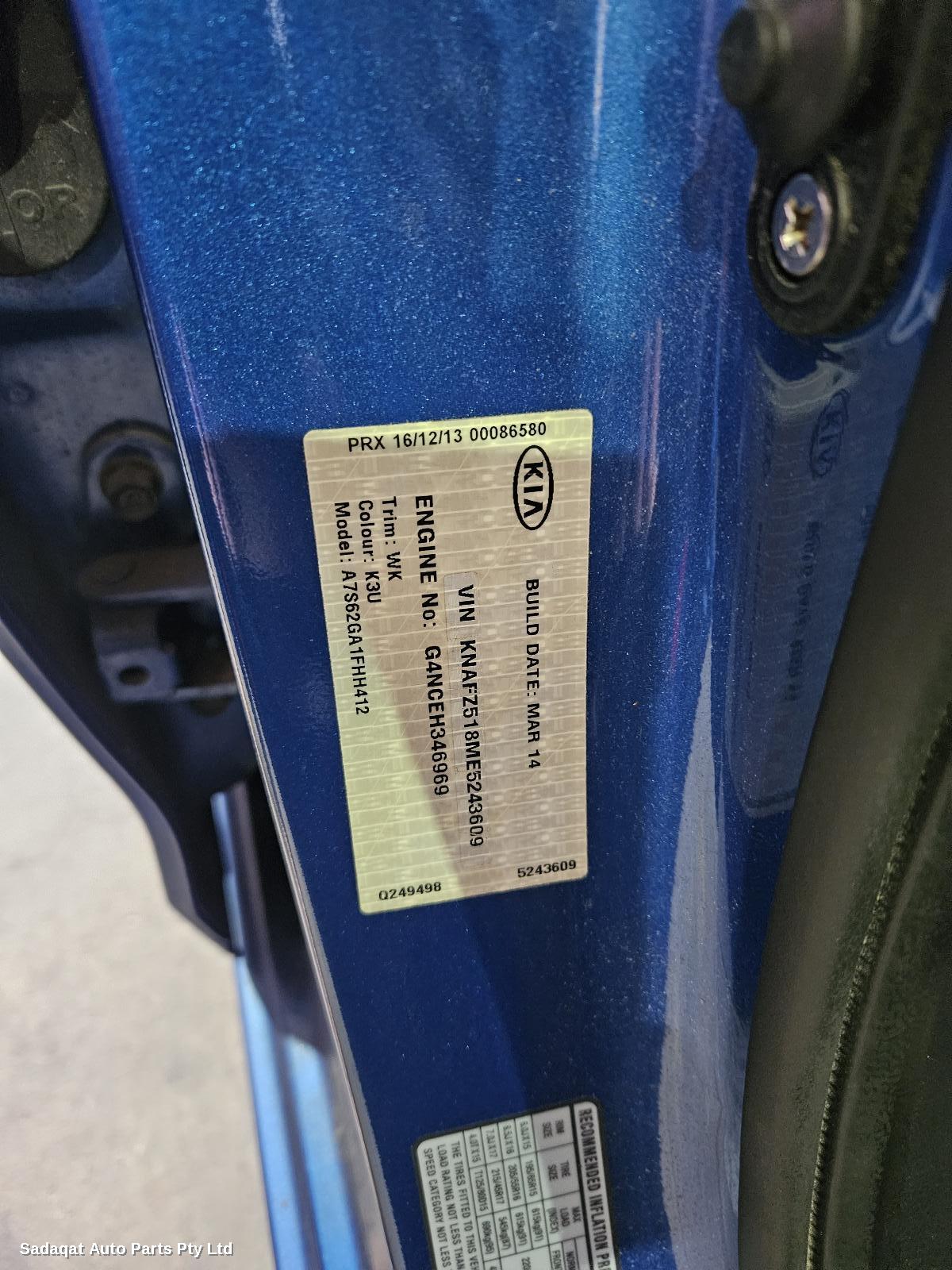 Kia Cerato Hatch Strut