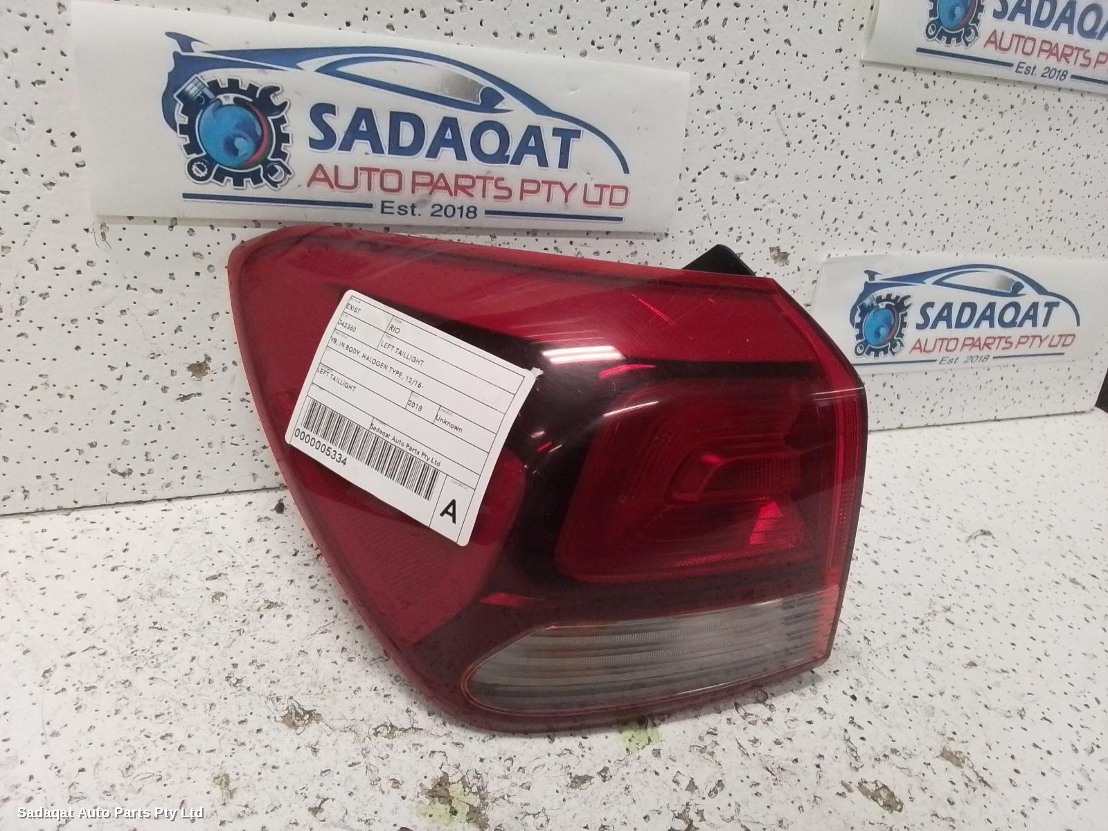 Kia Rio Left Taillight