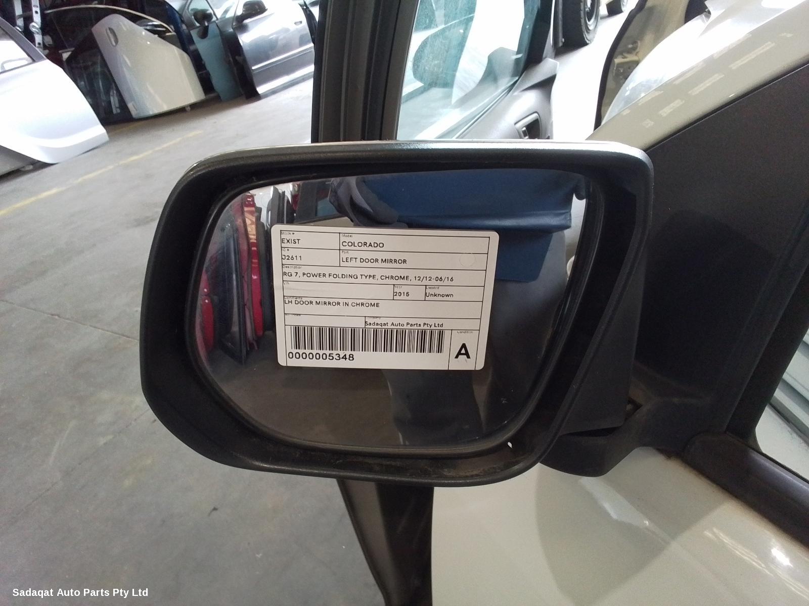 Holden Colorado Left Door Mirror