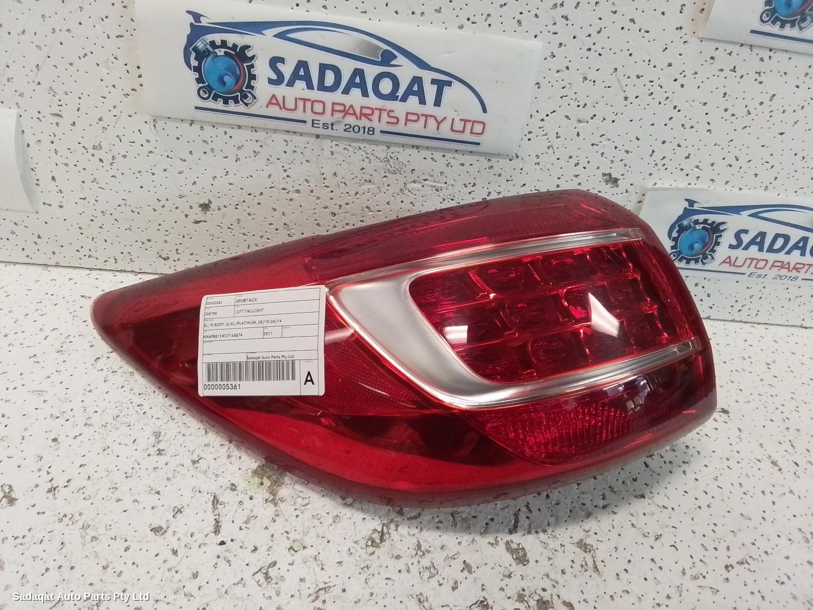 Kia Sportage Left Taillight