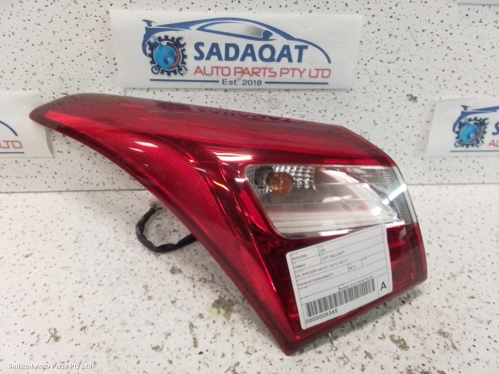Hyundai I30 Left Taillight