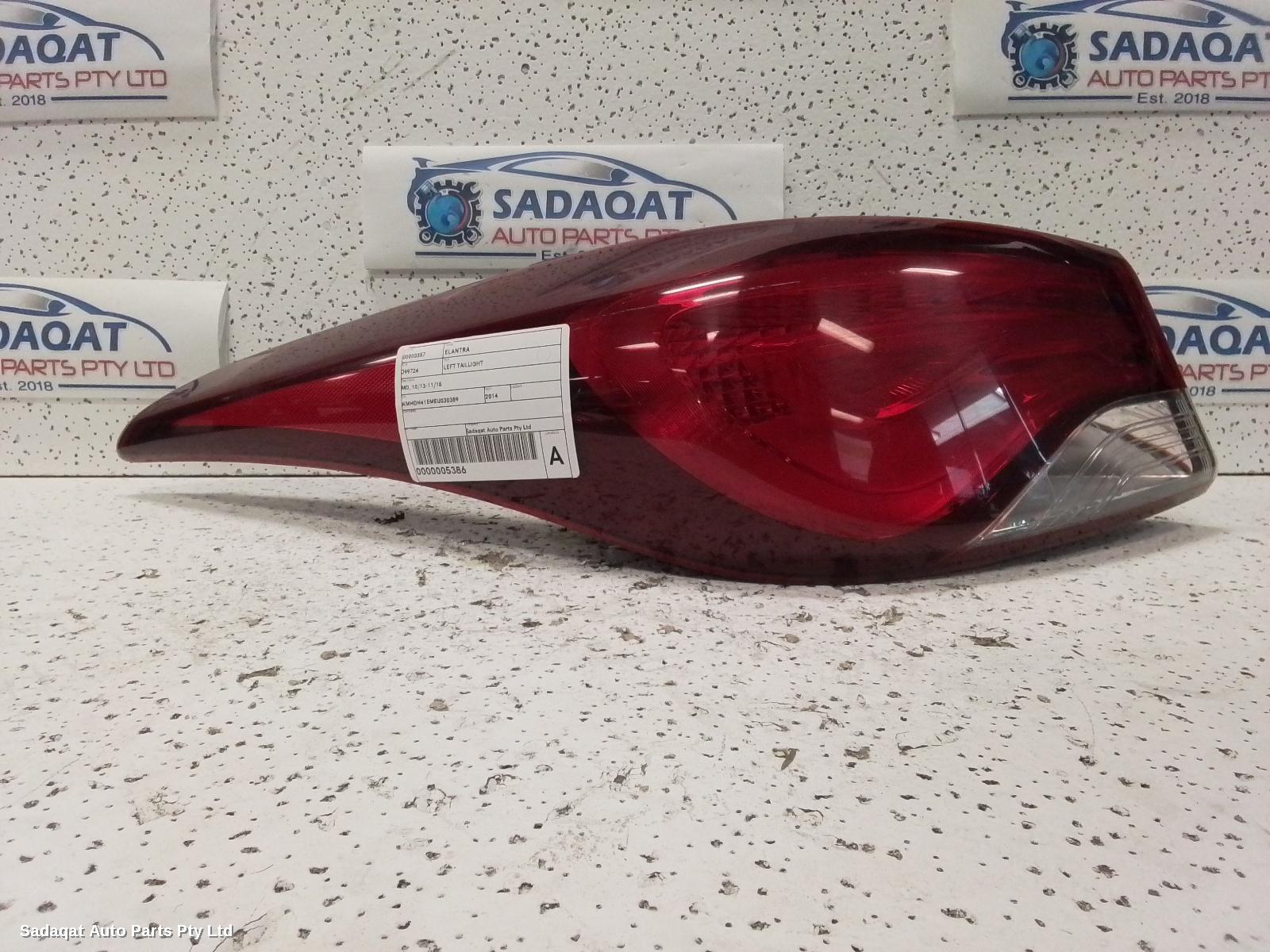 Hyundai Elantra Left Taillight