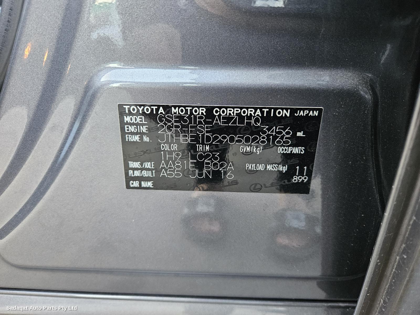 Lexus Is Series Bonnet Hinge/strut