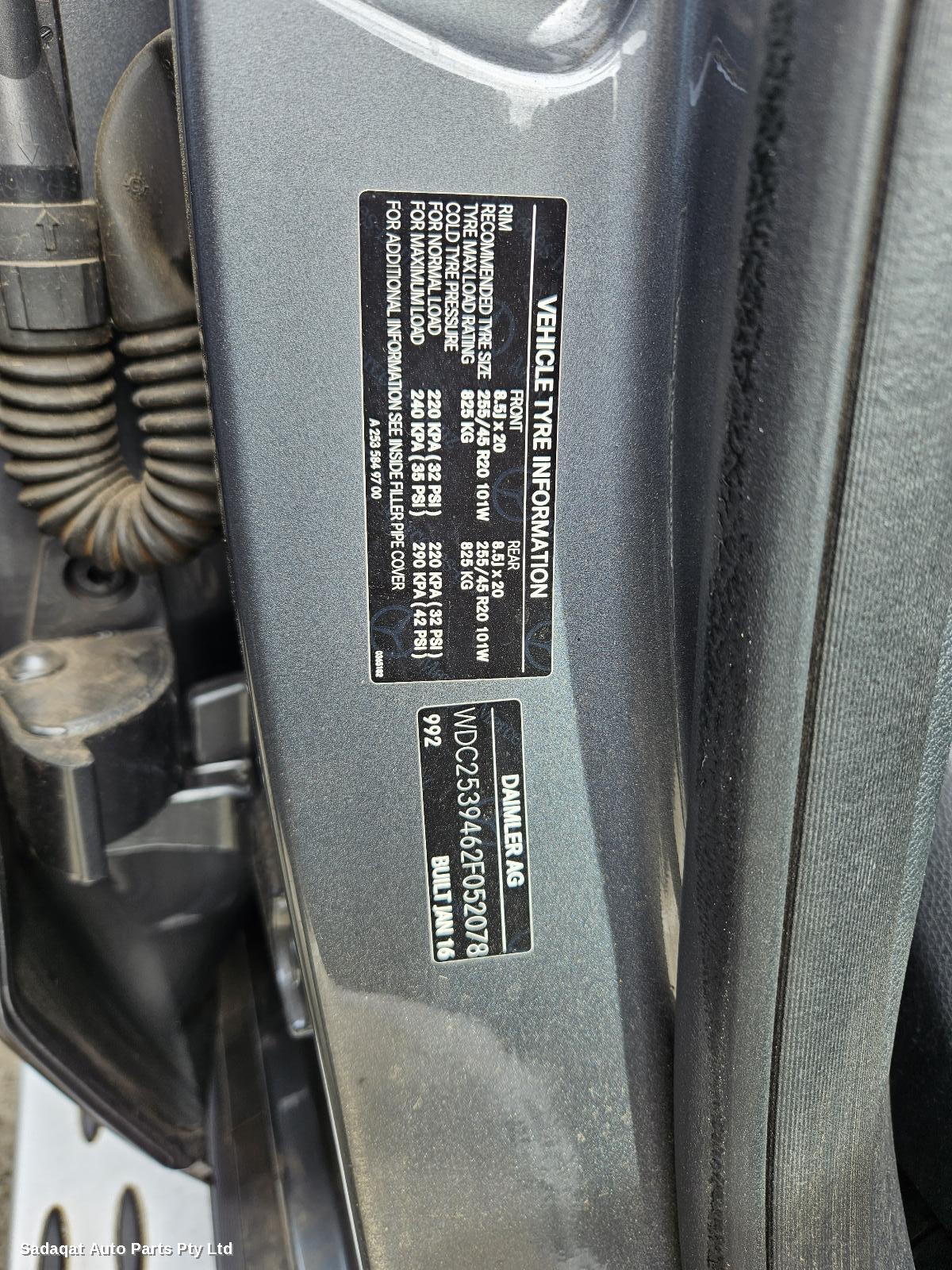 Mercedes Glc Class Right Front Door