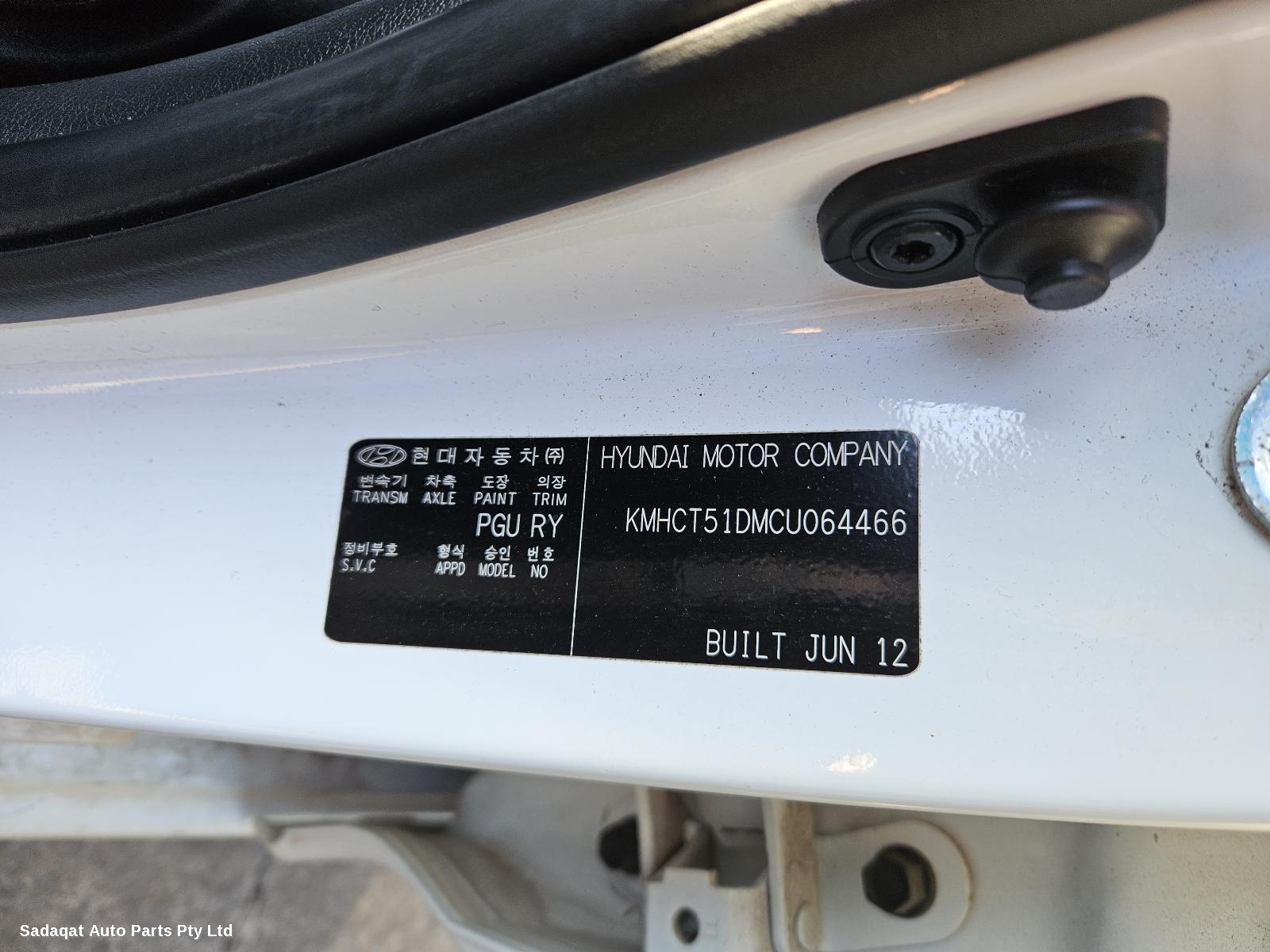 Hyundai Accent Right Front Door