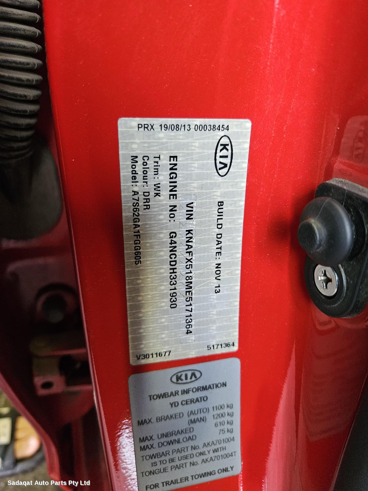 Kia Cerato Right Door Mirror