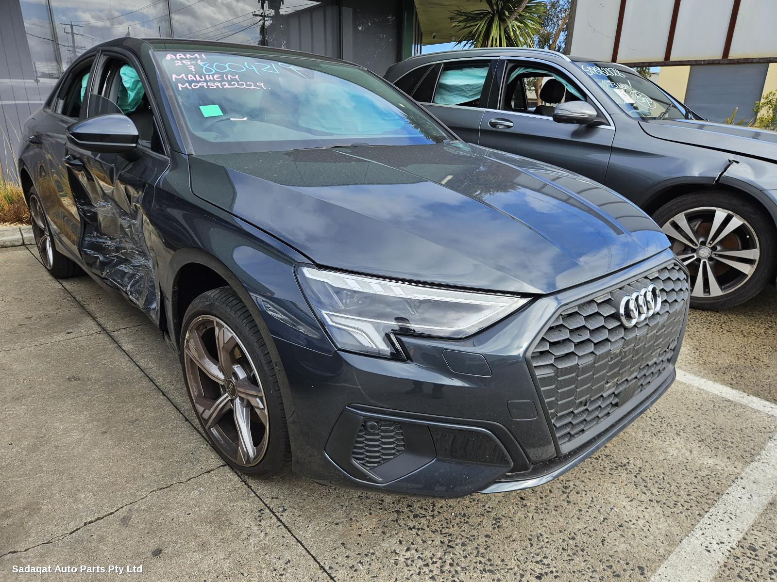 Audi A3 Left Rear 1/4 Door Glass