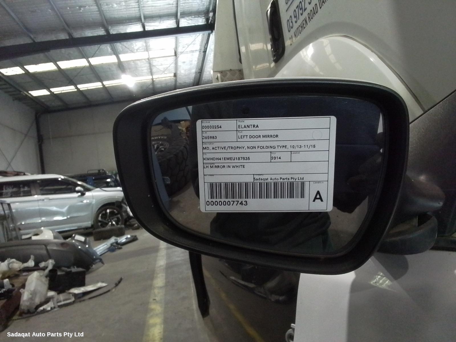 Hyundai Elantra Left Door Mirror