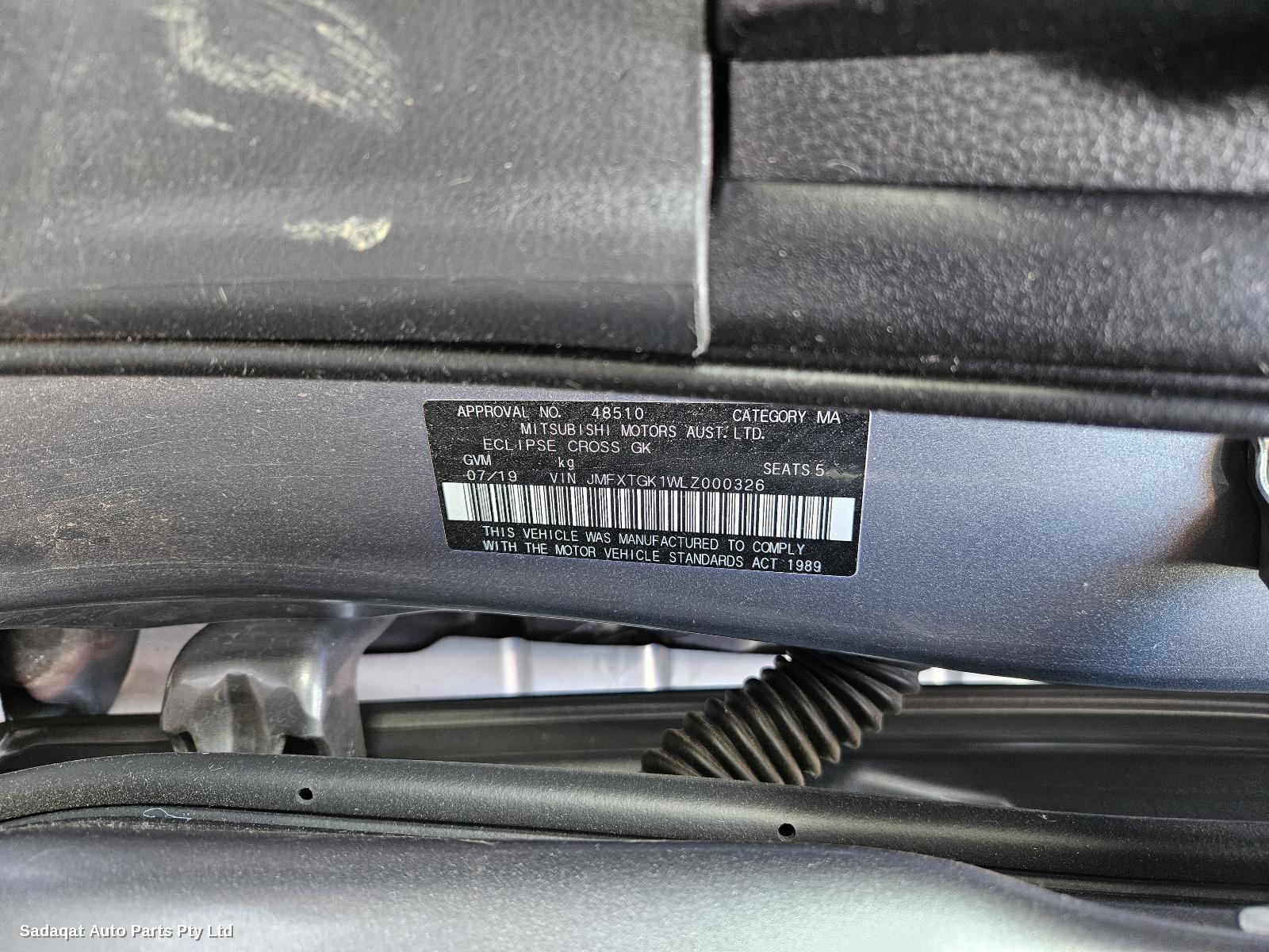 Mitsubishi Eclipse Cross Right Front Door Window