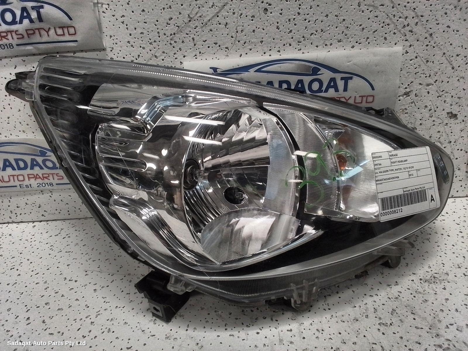 Mitsubishi Mirage Right Headlamp