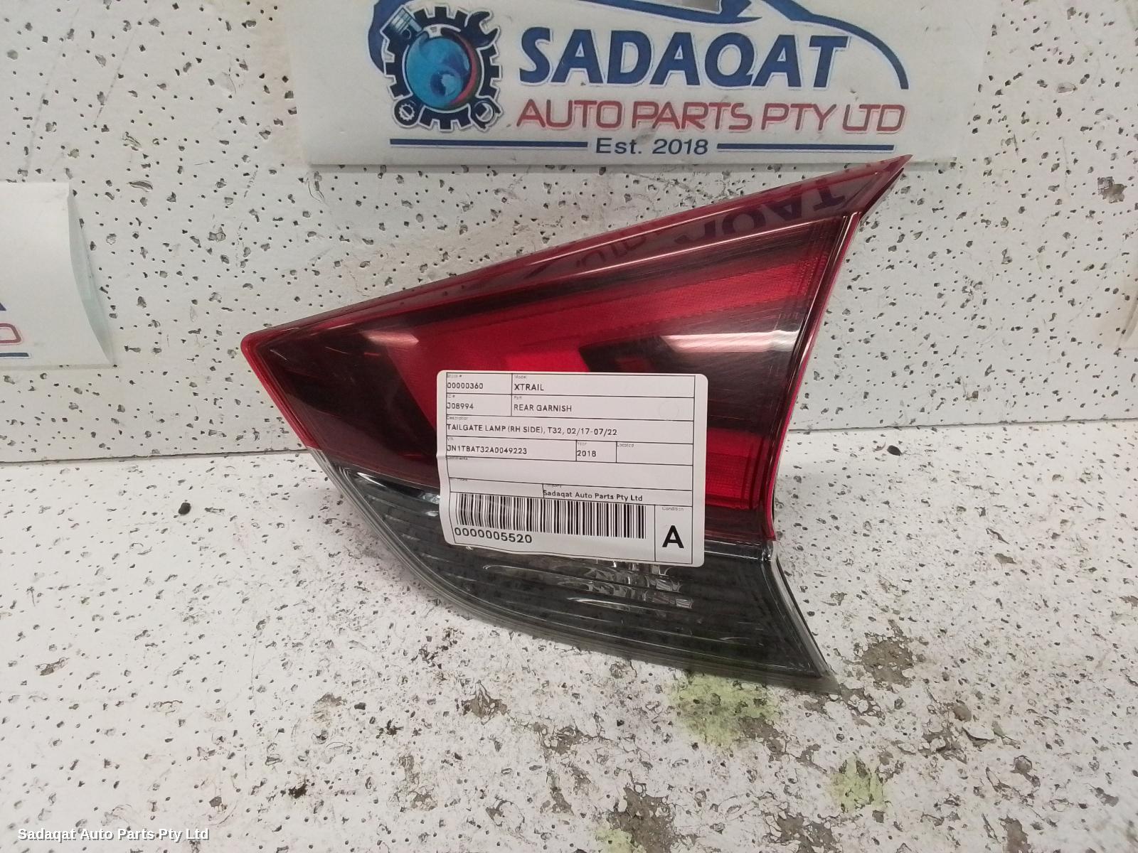 Nissan Xtrail Rear Garnish