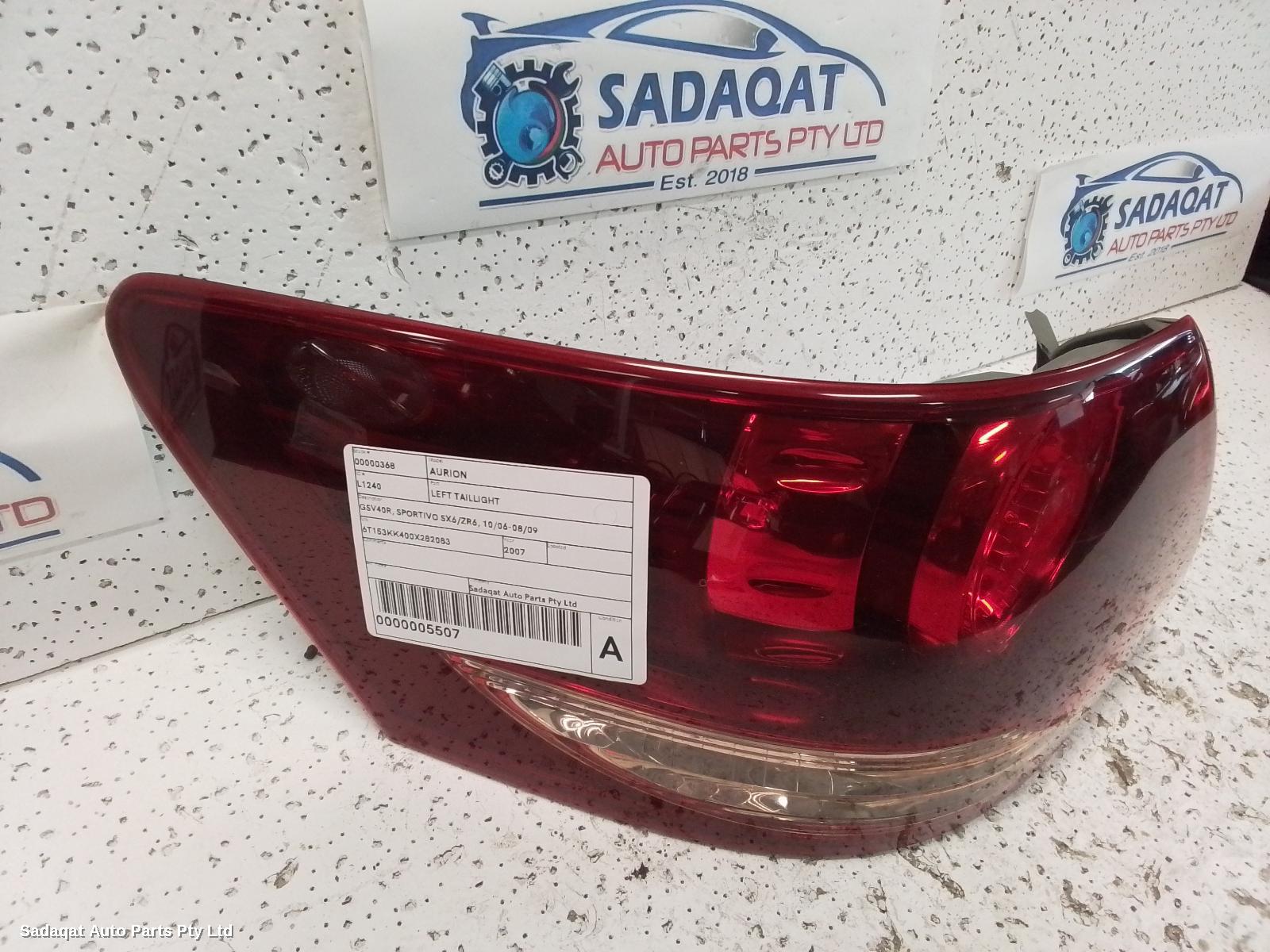 Toyota Aurion Left Taillight