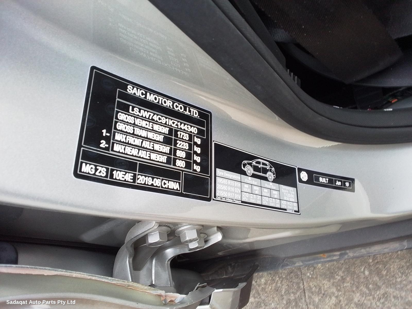 Mg Zs Bootlid/tailgate